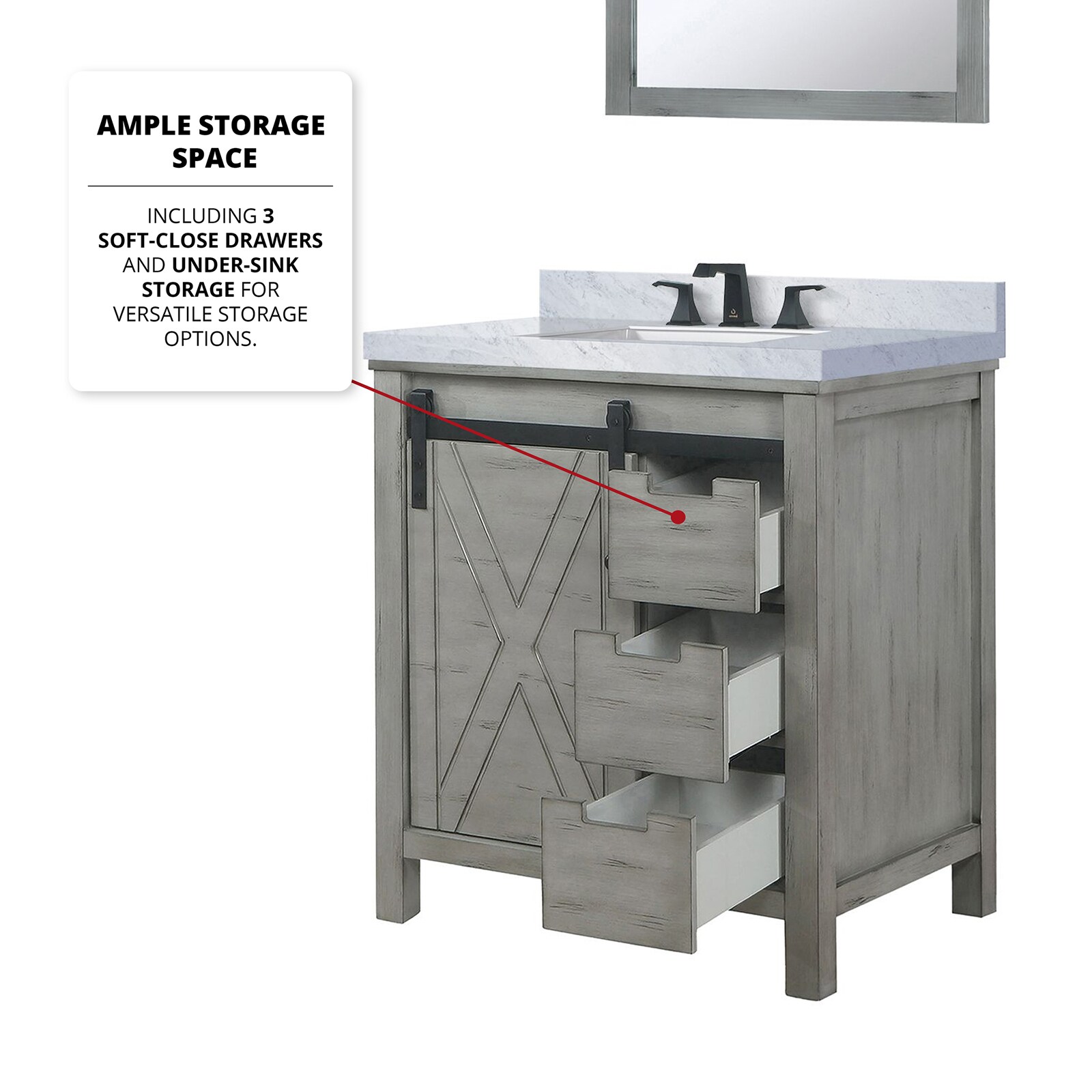 Lexora LVM30SH311 Bath-Vanity-Combo - View #7