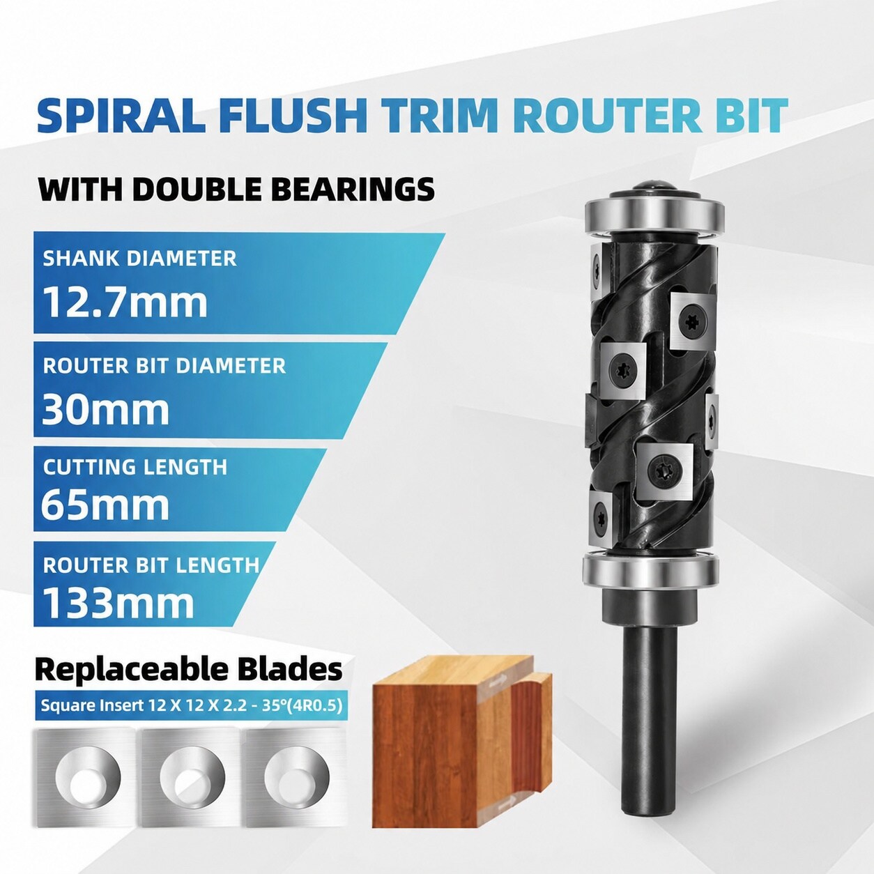 Phewnyzo LPW0722W144 Trimming-Cutout-Router-Bits - View #3