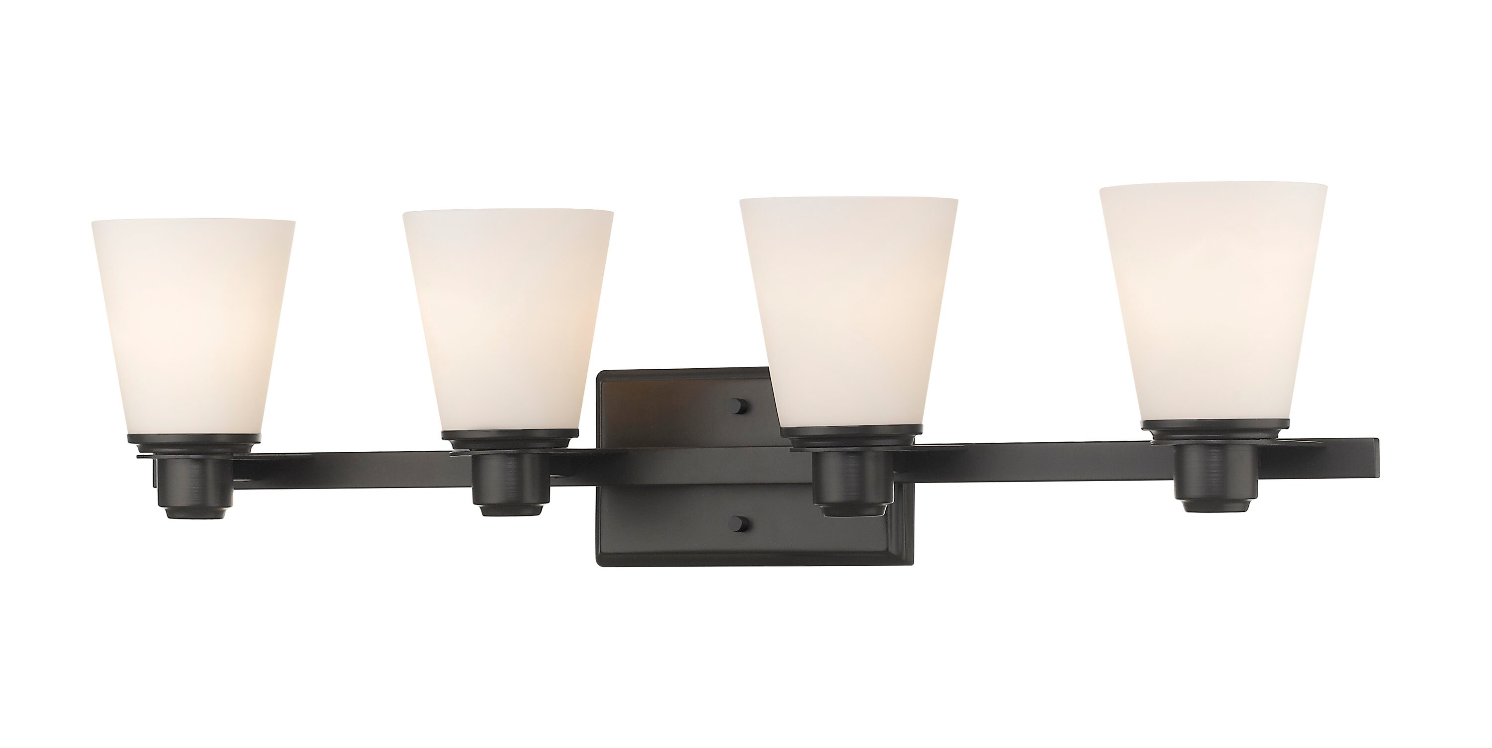 Z-Lite 7001-4V-BRZ Kayla 30.5-in 4-Light Bronze Transitional Vanity Light