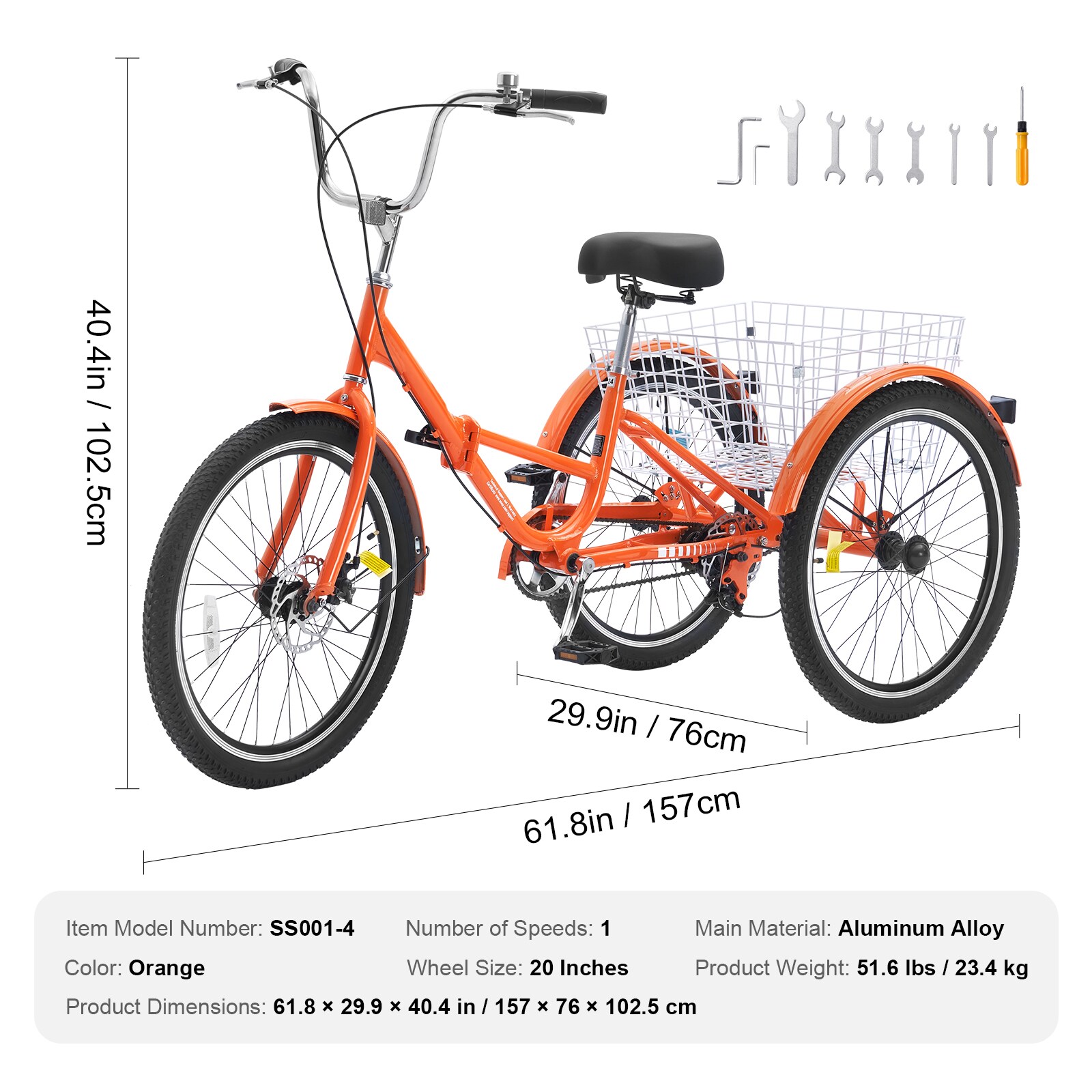 VEVOR ZDKRLSLCW20CRRGWWV0 bikes - View #10