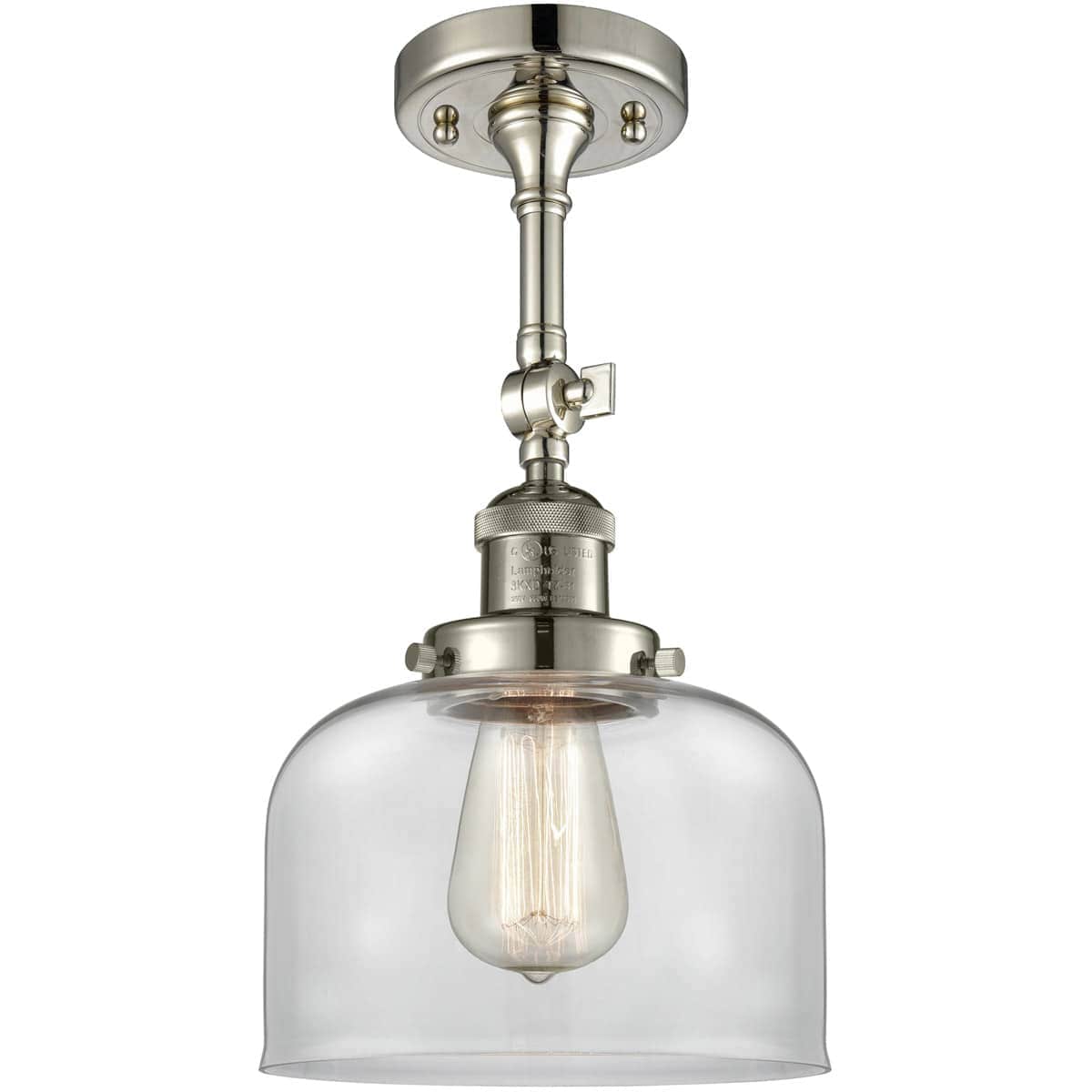Innovations Lighting 1354863 201F-PN-G72-LED Franklin Restoration Large Bell