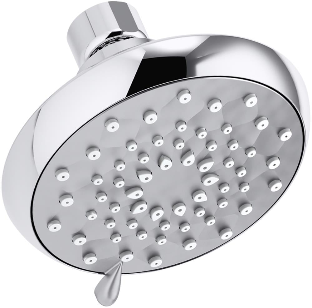 KOHLER Awaken Polished Chrome Round Fixed Shower Head 1.75-GPM (6.6-LPM) in  the Shower Heads department at