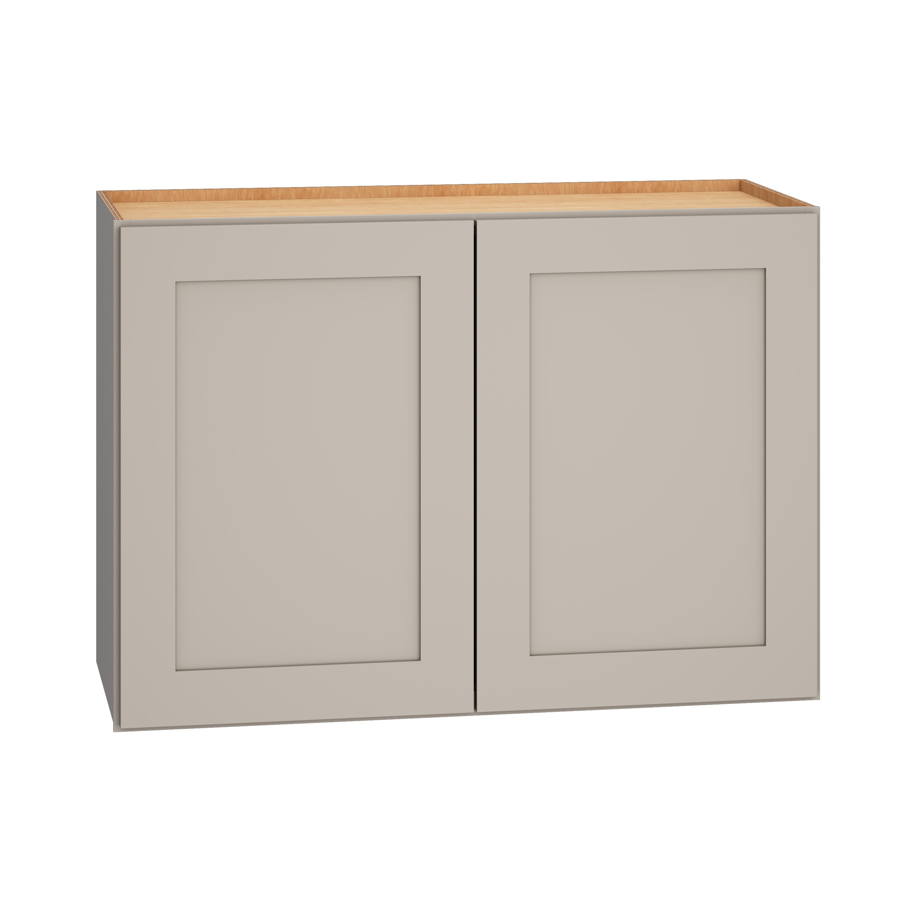 Diamond Express Jamestown 30-in W x 21-in H x 12-in D Cloud Gray Wall Fully Assembled Plywood Cabinet (Recessed Panel Shaker Door Style)