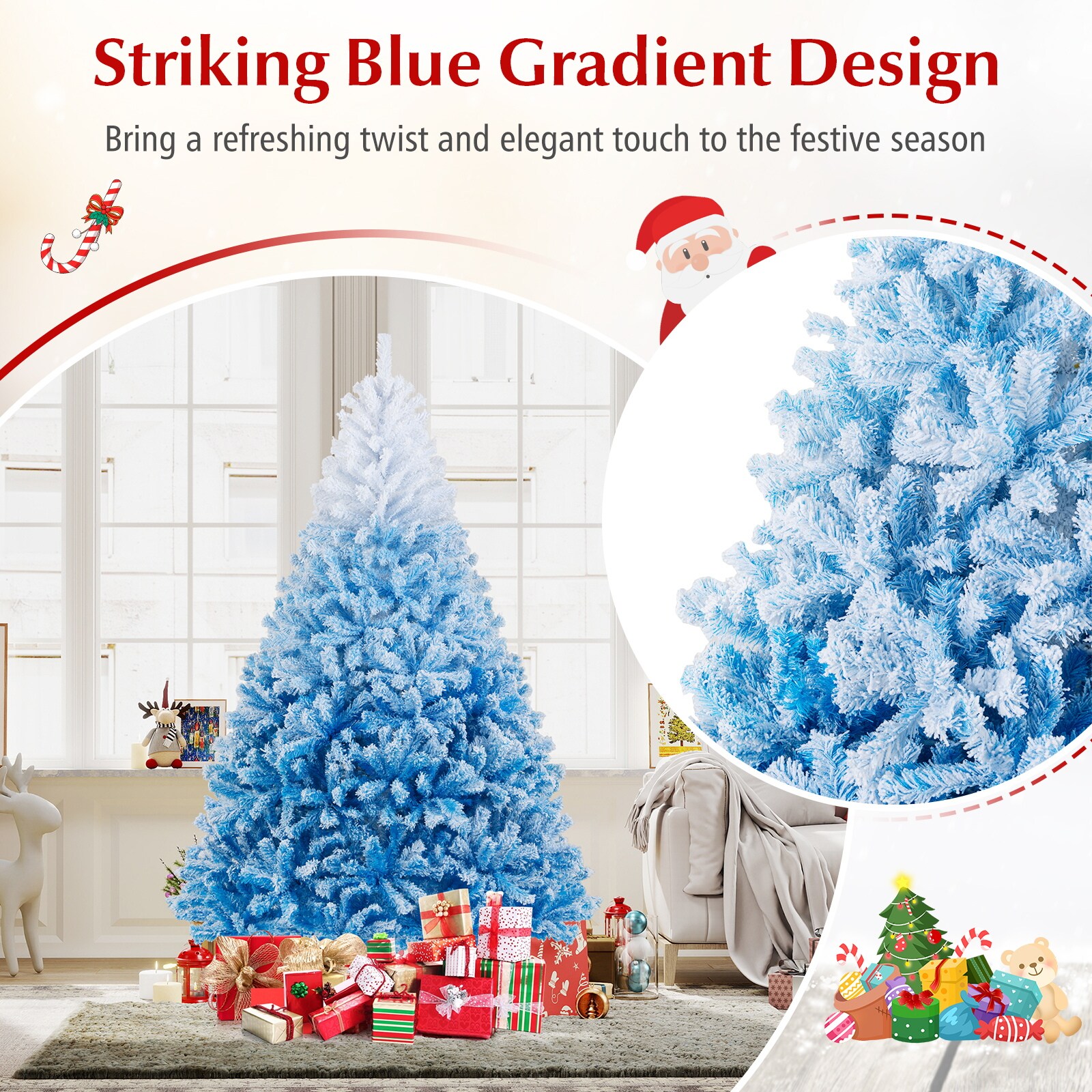 LIVIZA HYG25171BL-7 Artificial-Christmas-Trees - View #6