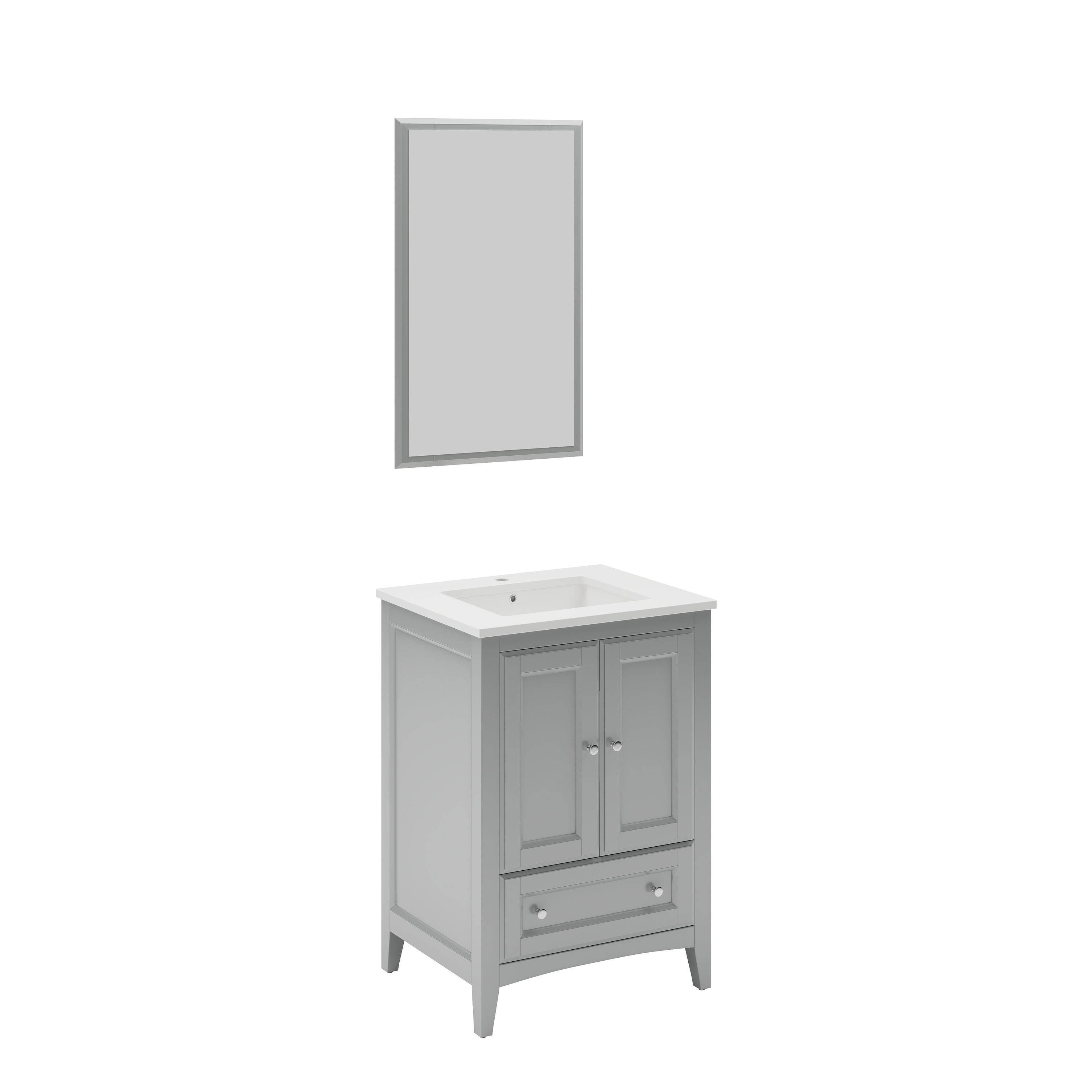 Fresca FVN2024GR Bath-Vanity-Combo - View #2