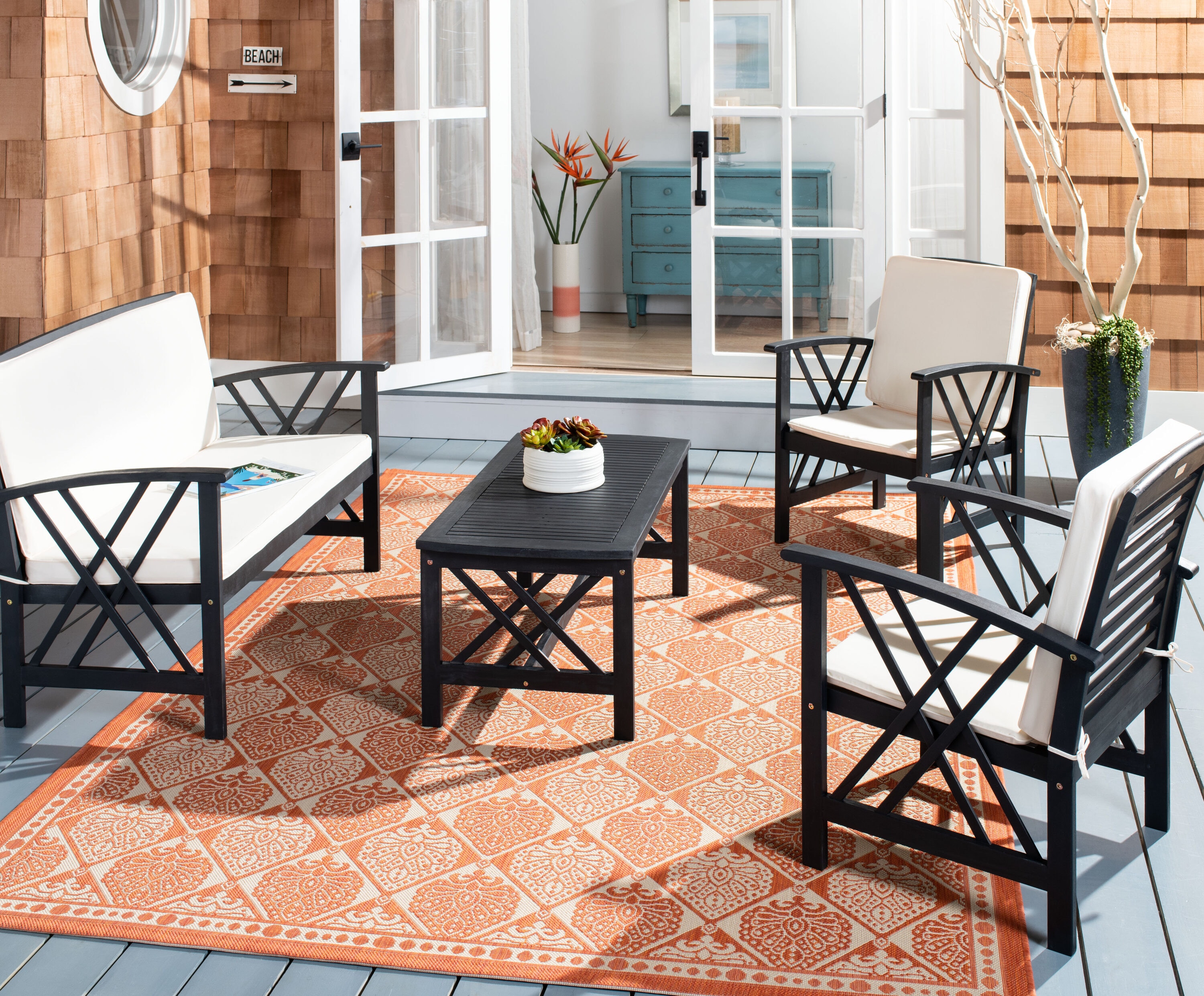 Safavieh PAT7008E Patio-Conversation-Sets - View #6