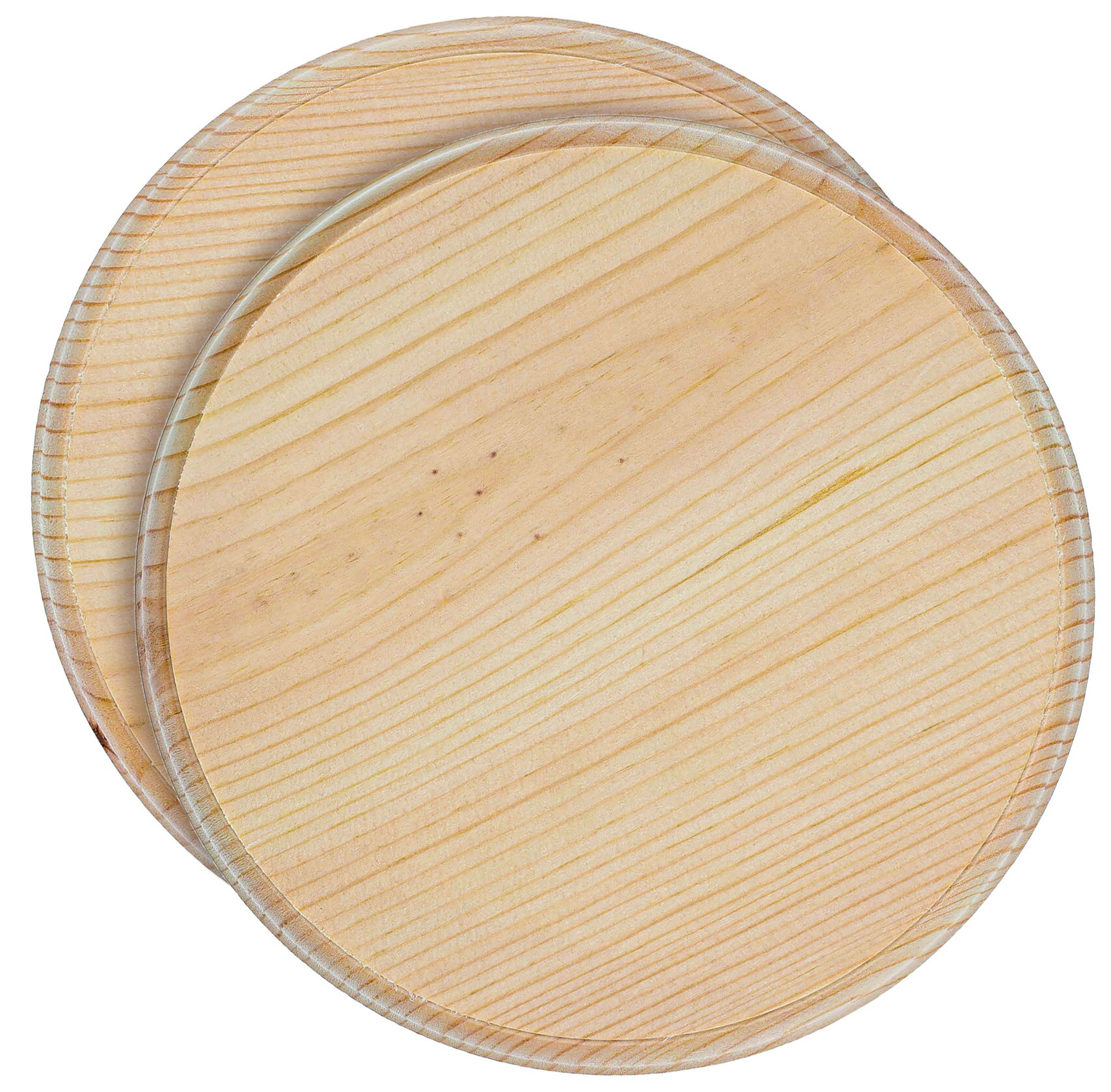 Good Wood Wood Set Circle Plaque Pine 8in 2pc at Lowes.com