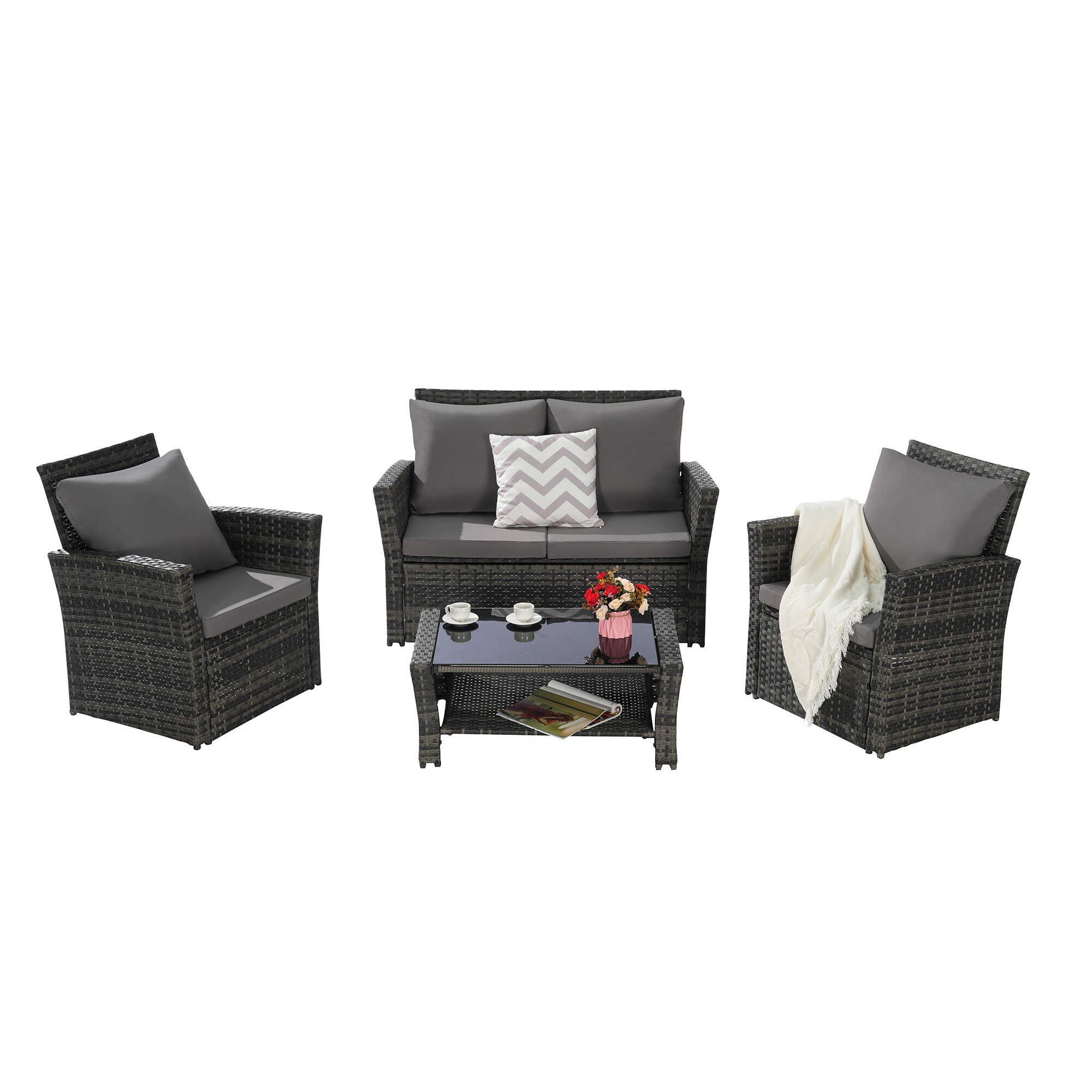 SINOFURN SYB670027DG Patio-Conversation-Sets - View #9