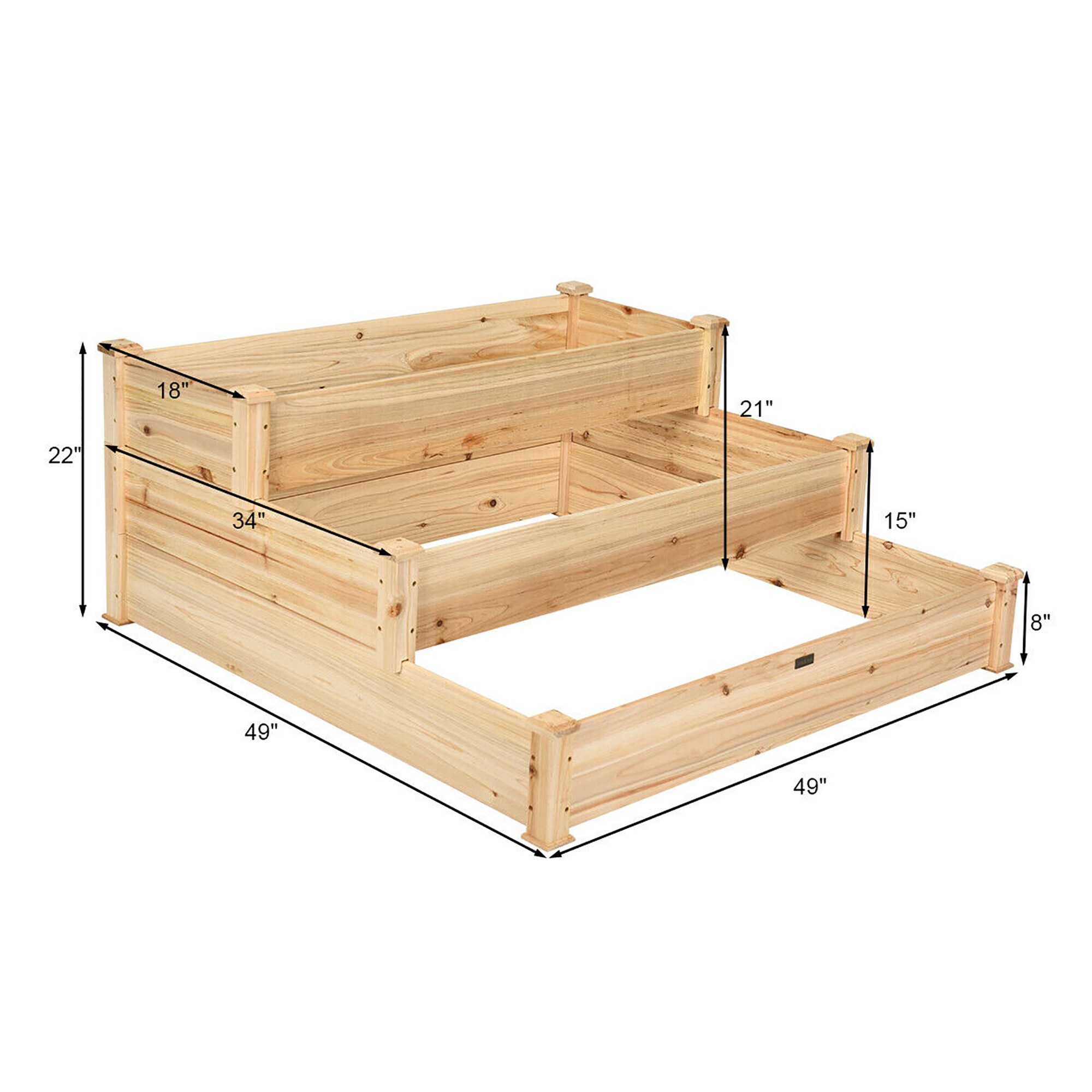 Costway LWS00608 Raised-Garden-Beds - View #2