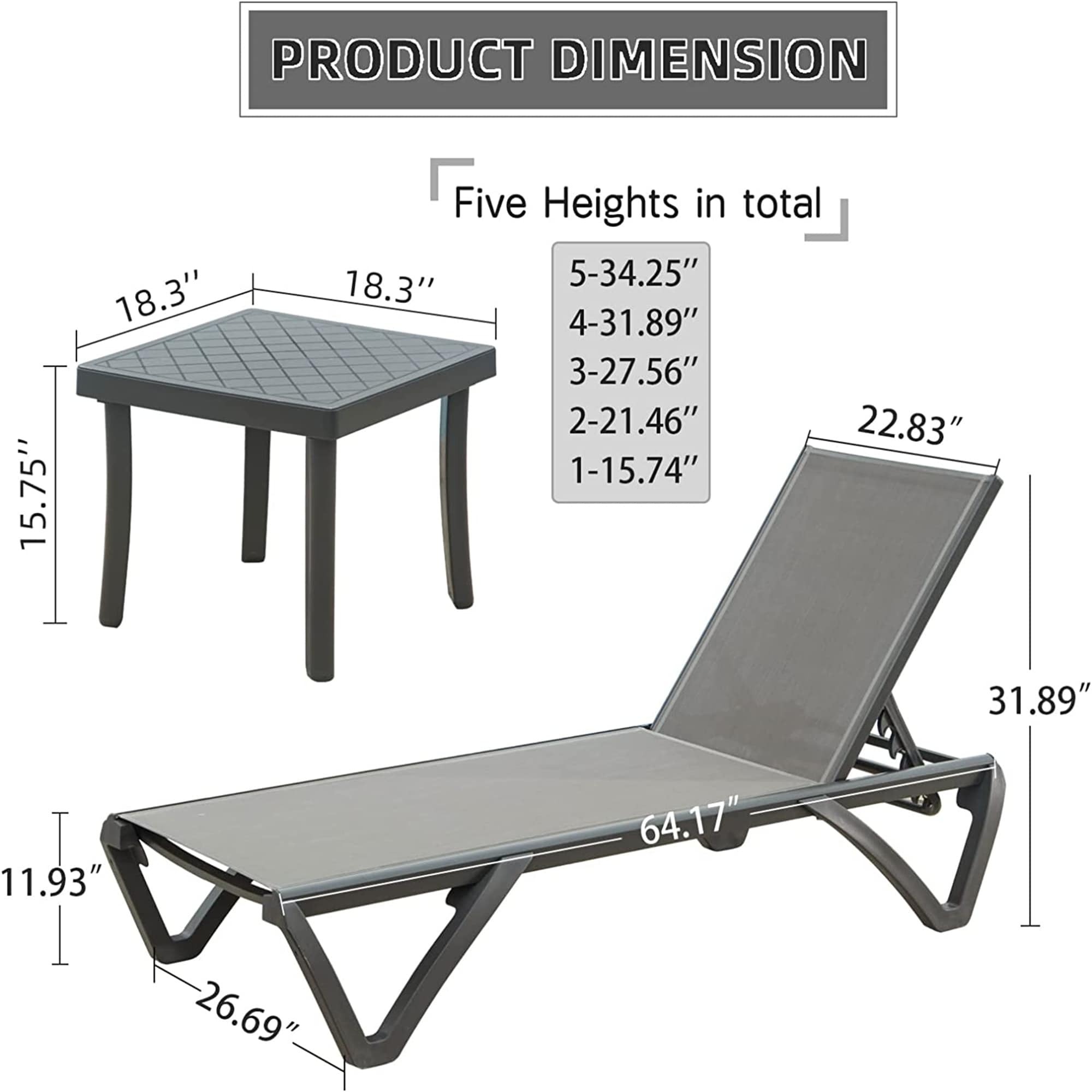 Forclover MOMNCPLCH07GY Patio-Chairs - View #2