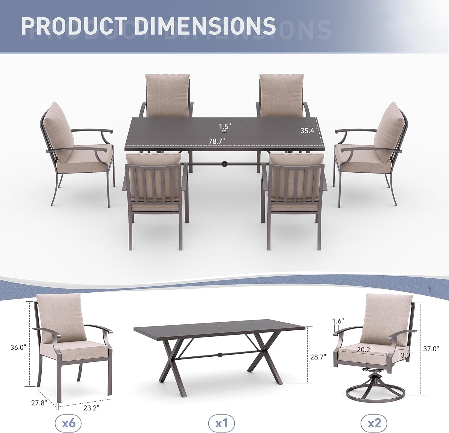 ALAULM LS-6DM-SAND Patio-Dining-Sets - View #8