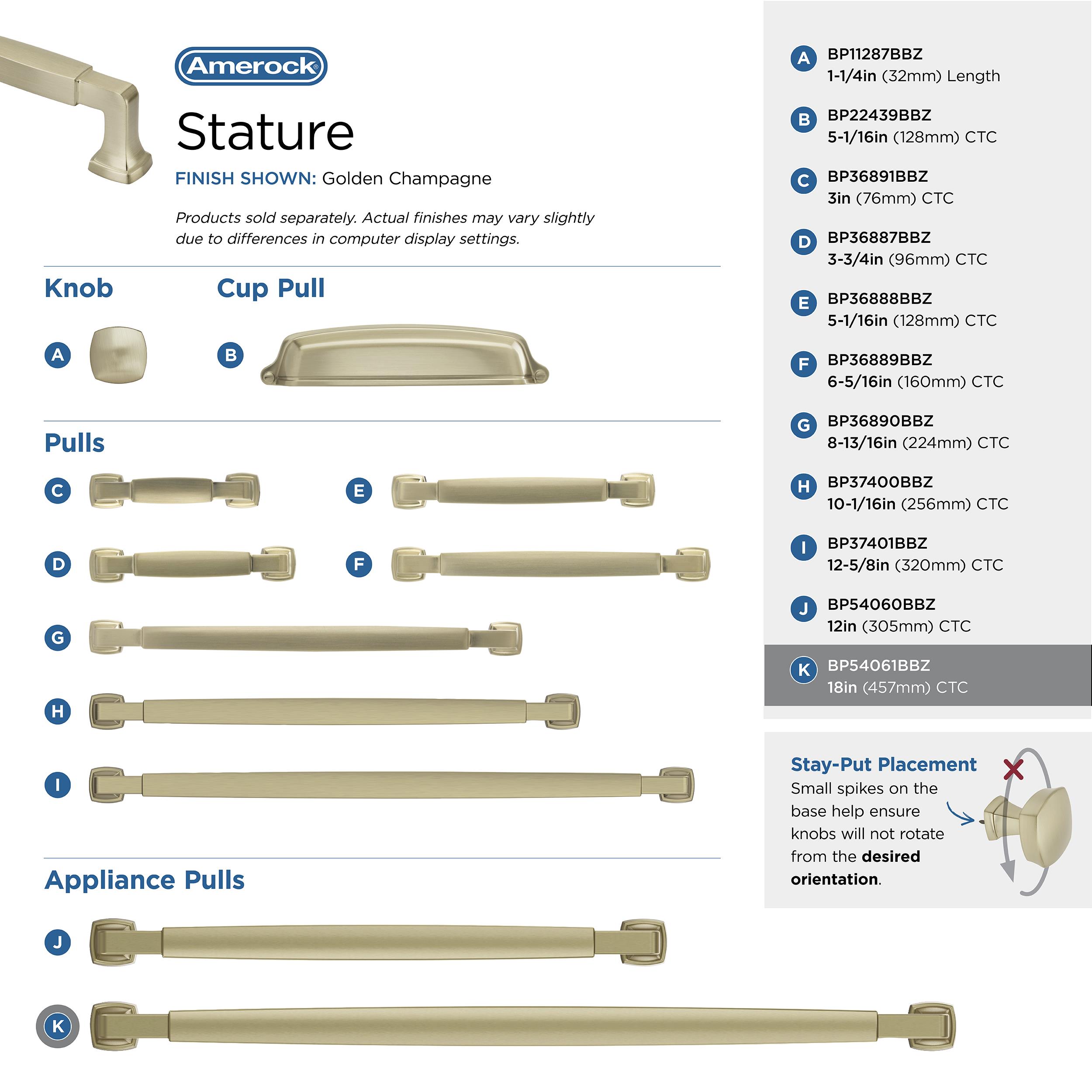 Amerock BP54061BBZ Cabinet-Pulls - View #6
