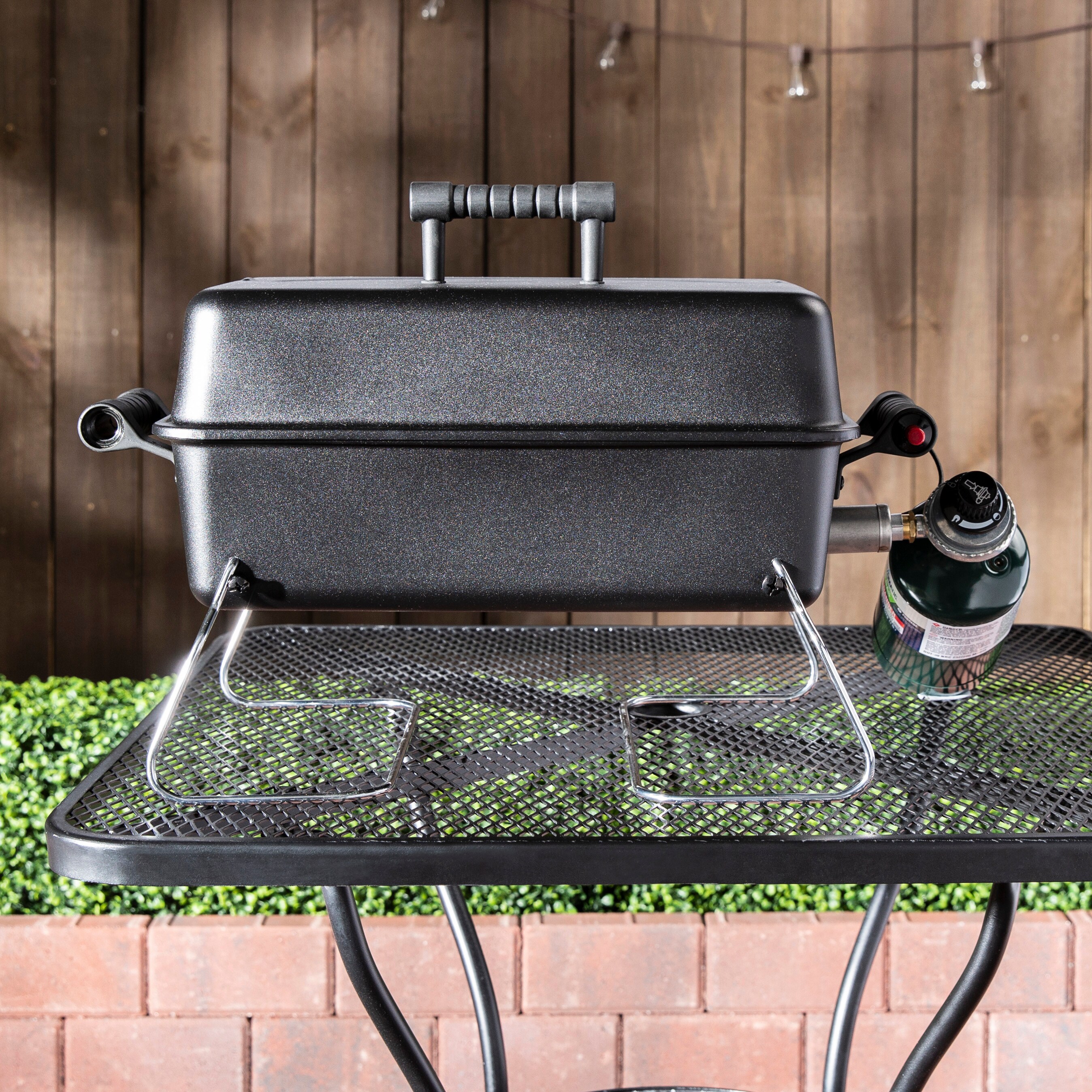 190-Sq in Black Portable Gas Grill in Portable Grills department at Lowes.com