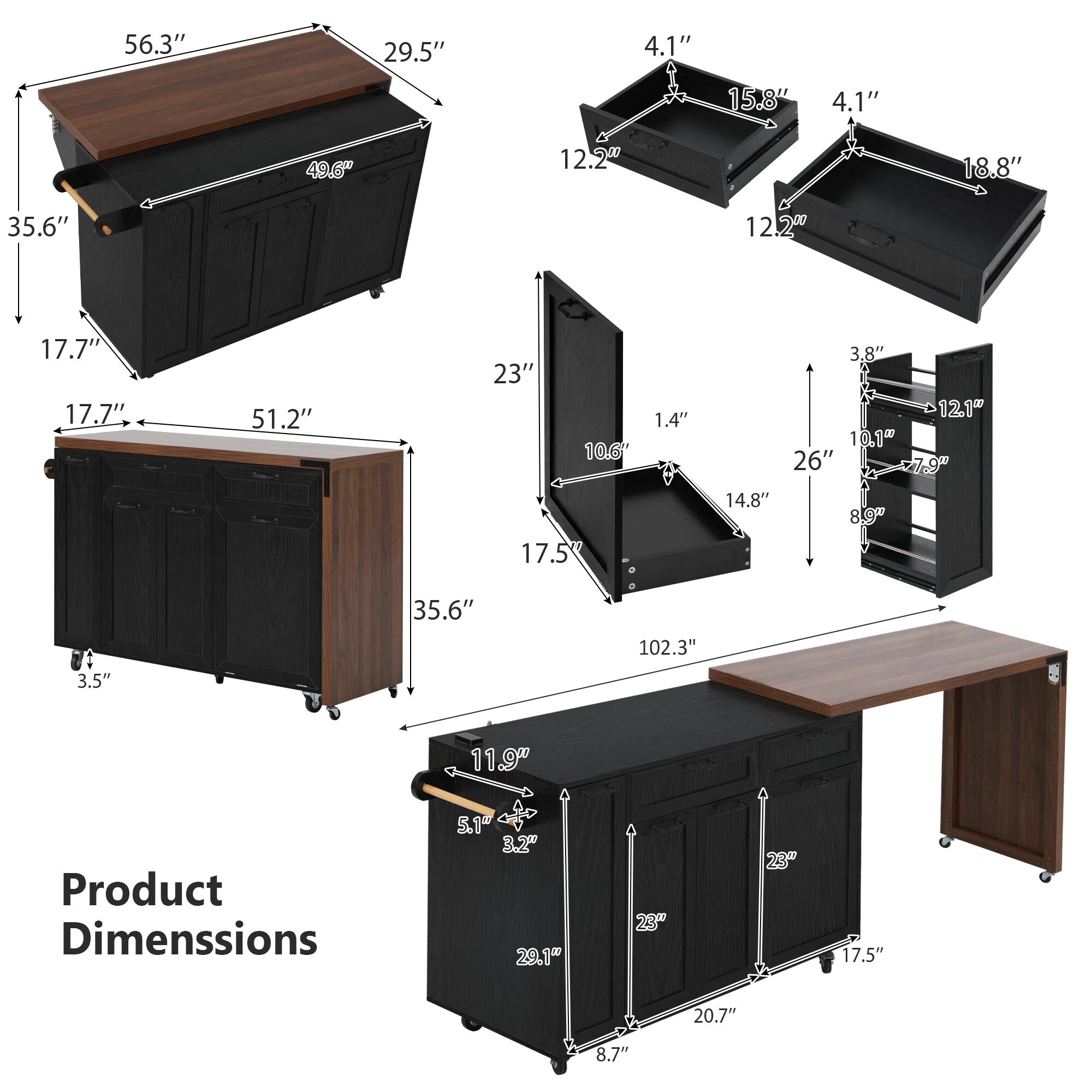 Qualler QDU70726B Kitchen-Furniture - View #14
