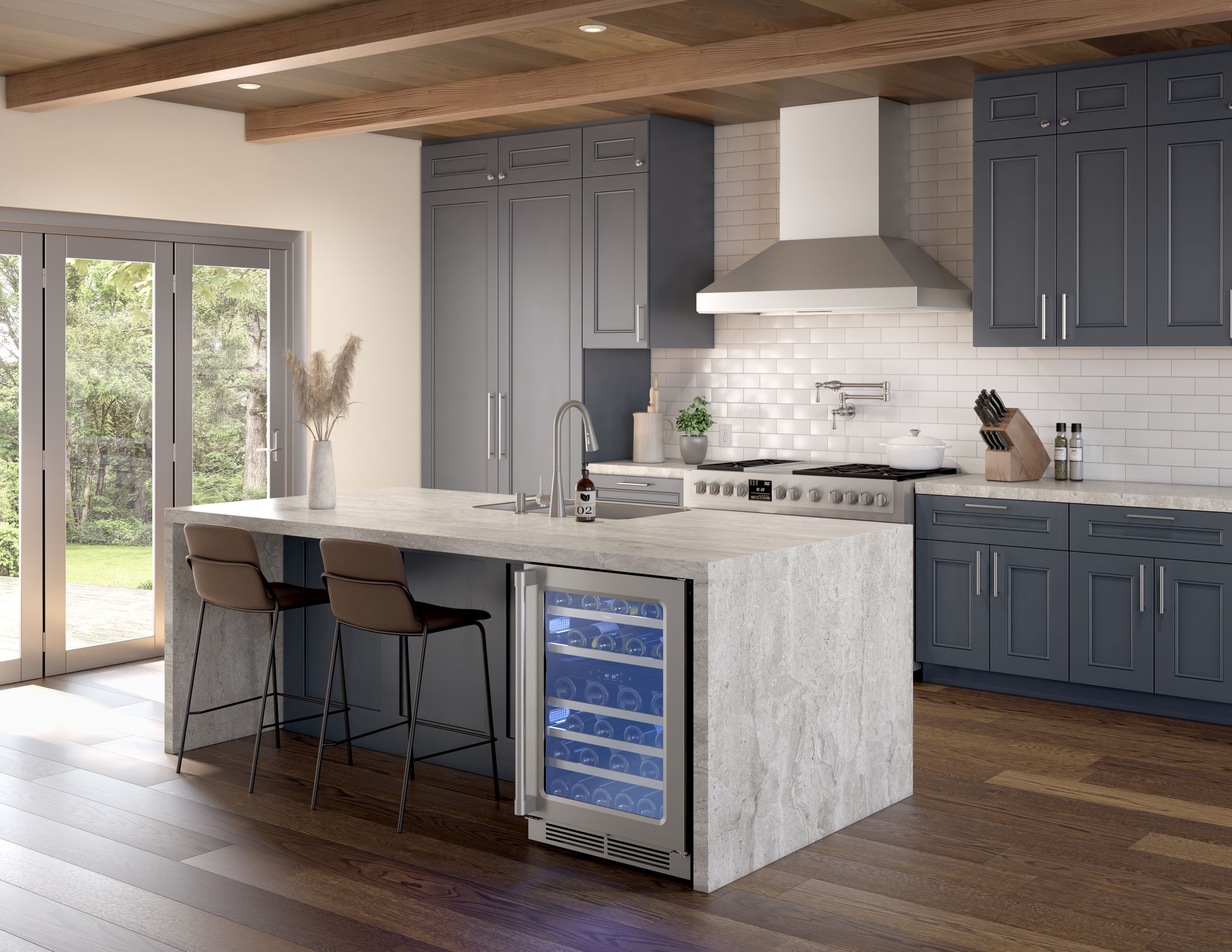 Zephyr Titan Wall 48-in Ducted 750-CFM Stainless Steel Wall