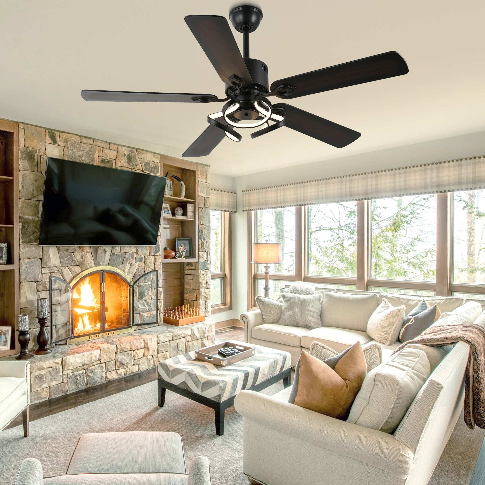 Oaks Decor DC5217OKEL-B Ceiling-Fans - View #2