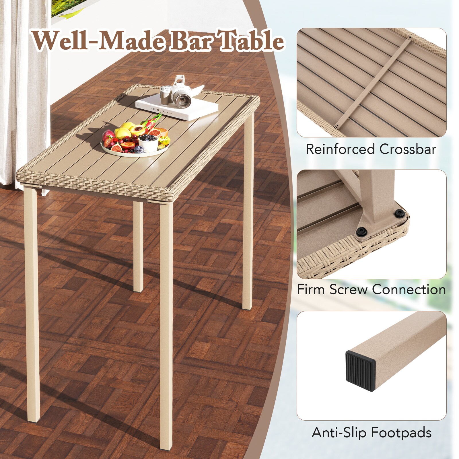 LIVIZA TDS11966BN Patio-Tables - View #9