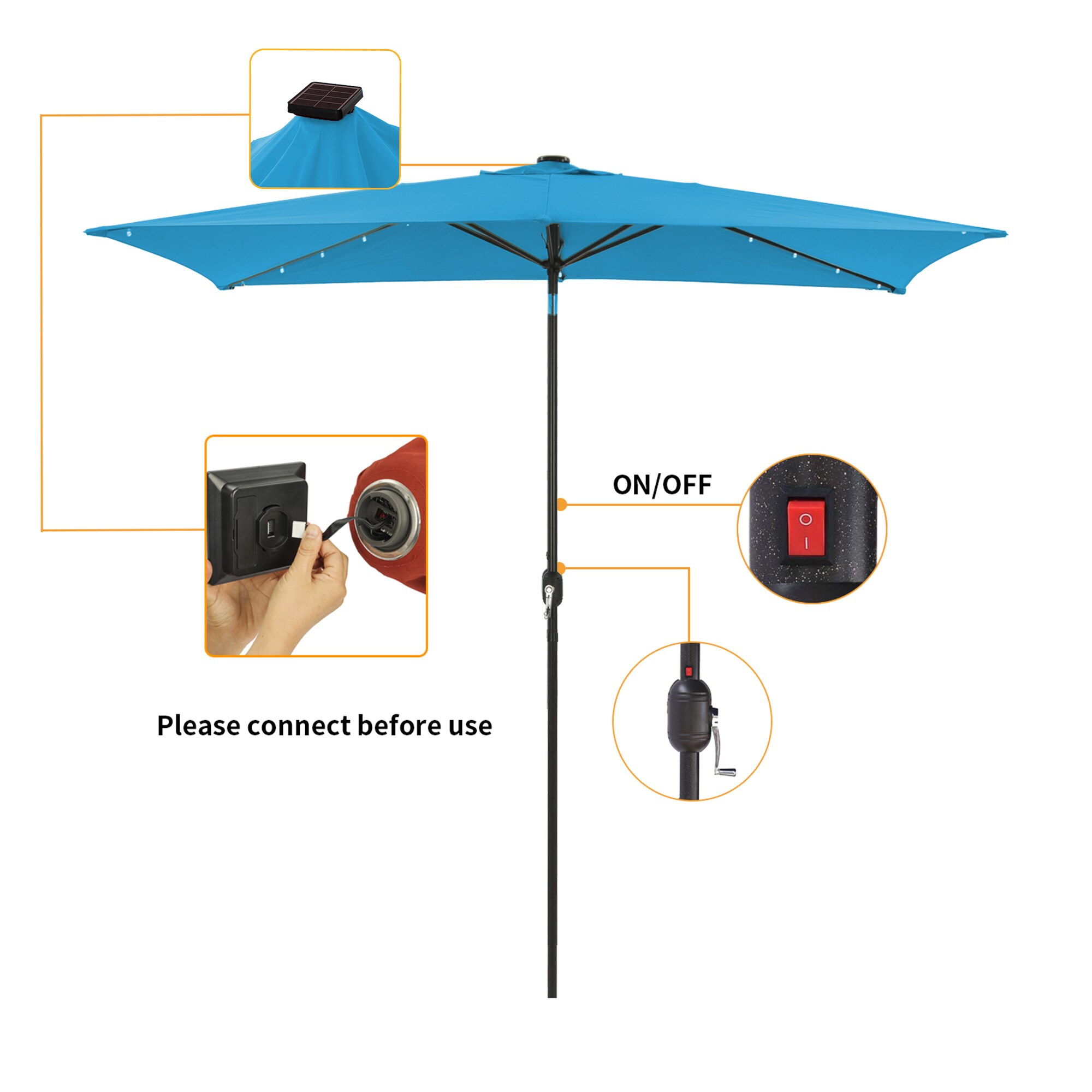 Boyel Living BL-OD011LEDBL Umbrellas-2 - View #7
