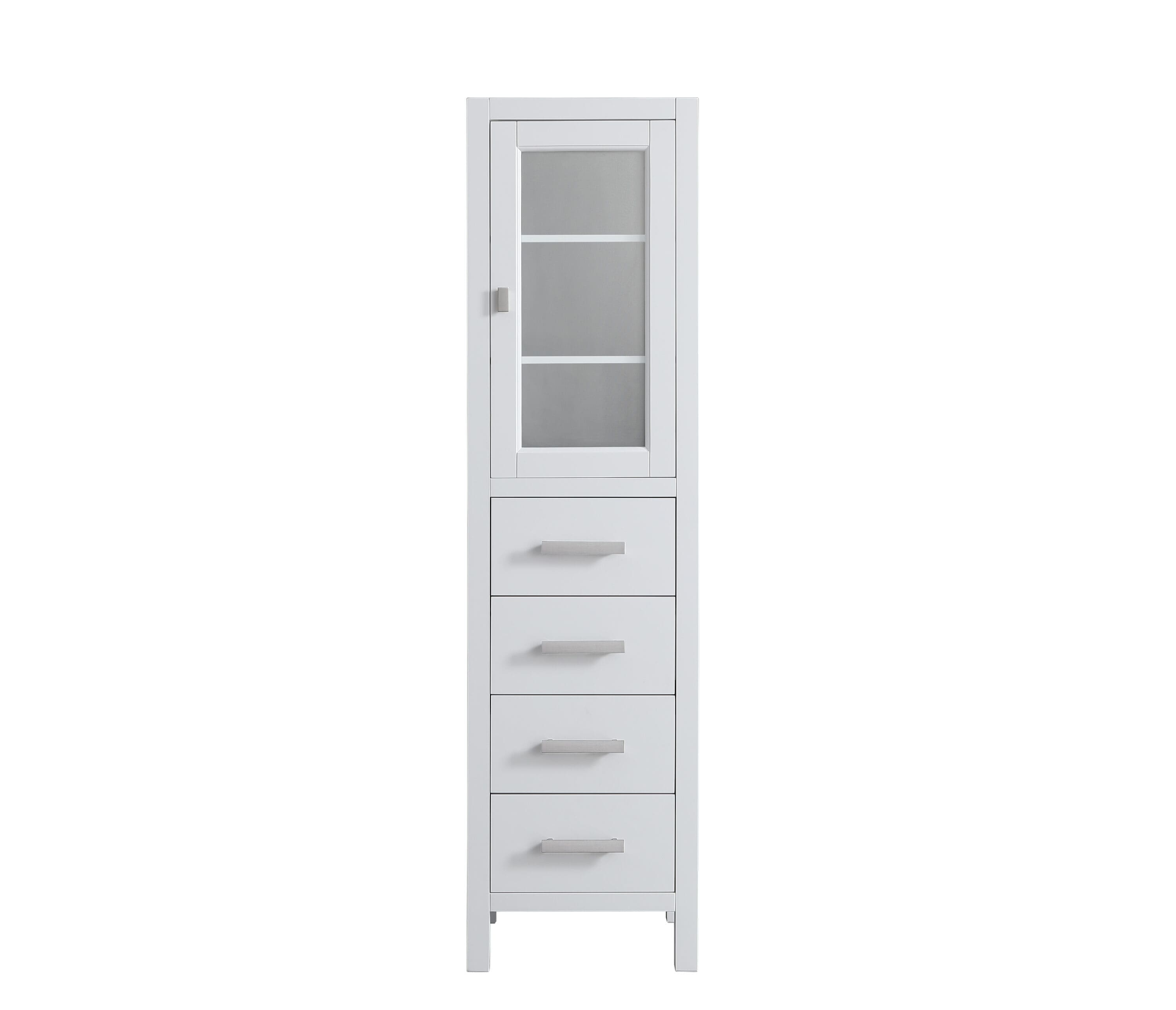 Design Element CAB004-W Linen-Cabinets - View #10
