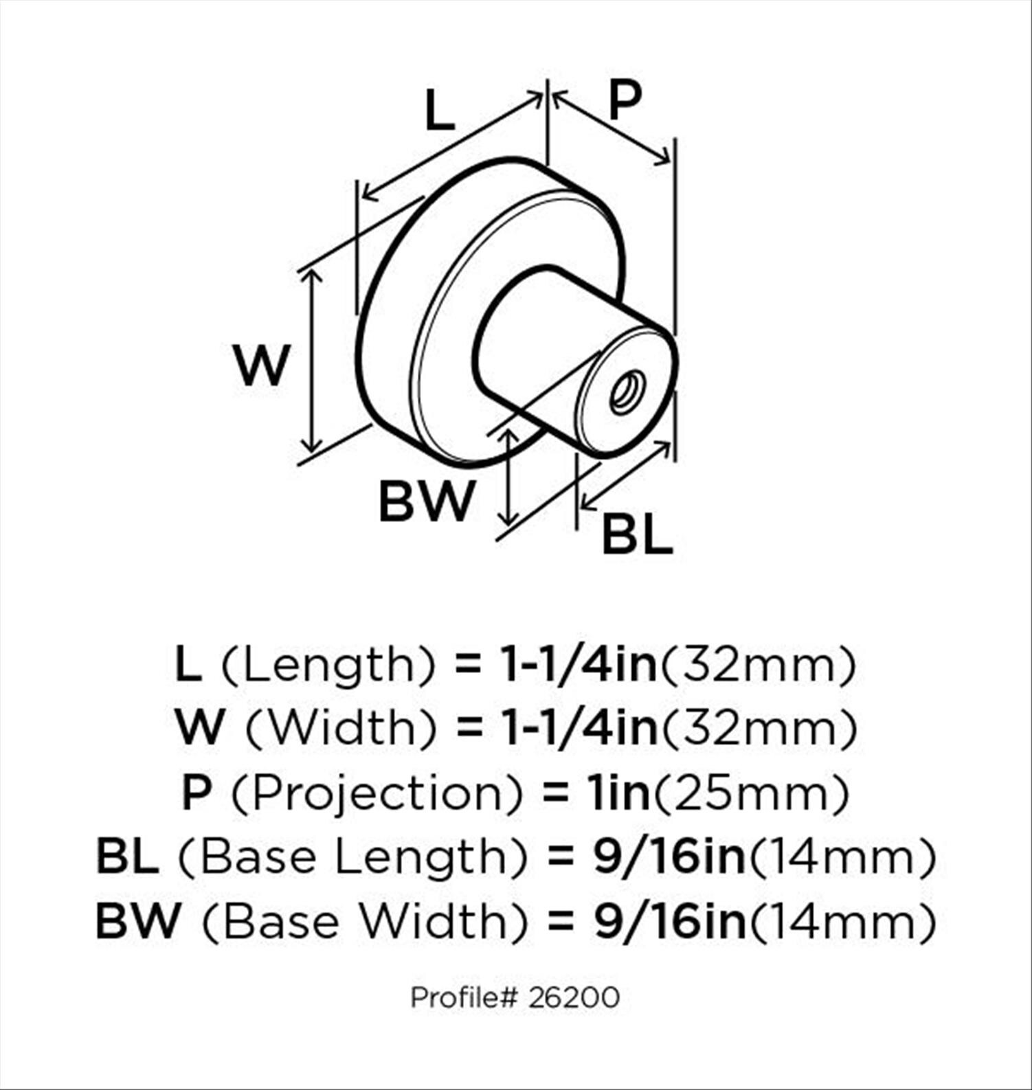 Amerock BP26200SS Cabinet-Knobs - View #2