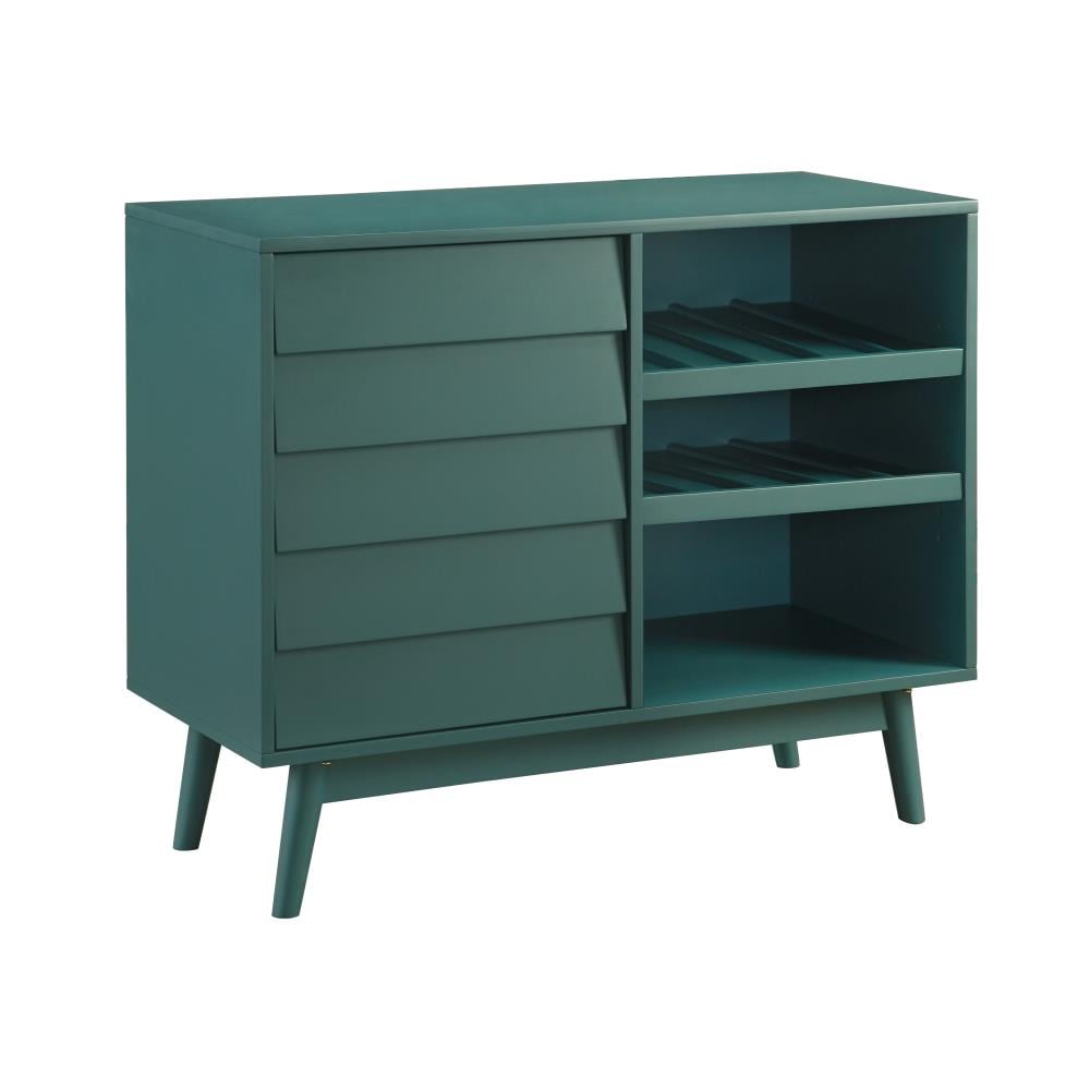  LWU36PAULDBCDT 36" Louvered Door Bar Cabinet - Dark Teal