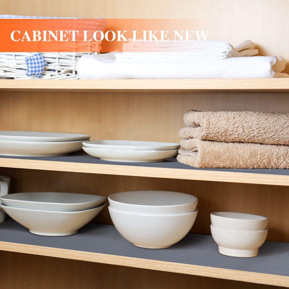 Etokfoks Non Adhesive Shelf Liner 1 Roll 12 in x 20 ft Washable ...