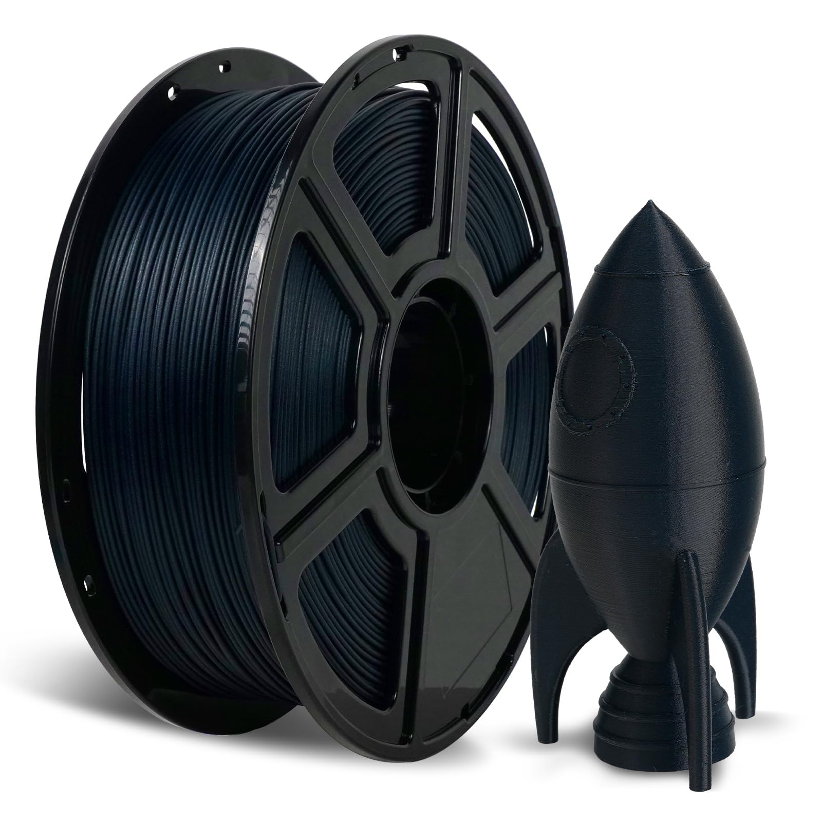 FLASHFORGE Carbon Fiber PETG Filament 1.75mm Midnight Blue Reinforced 3D Printer Filament 1kg Lightweight and High Strength PETG CF Filament Strong and Easy to Print
