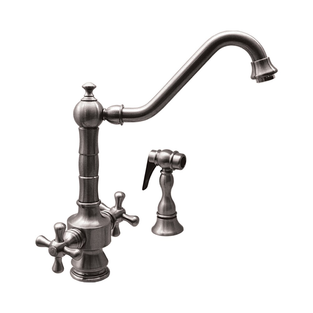 Whitehaus Collection WHKSDTCR3-8201-BN Kitchen Faucet Brushed Nickel