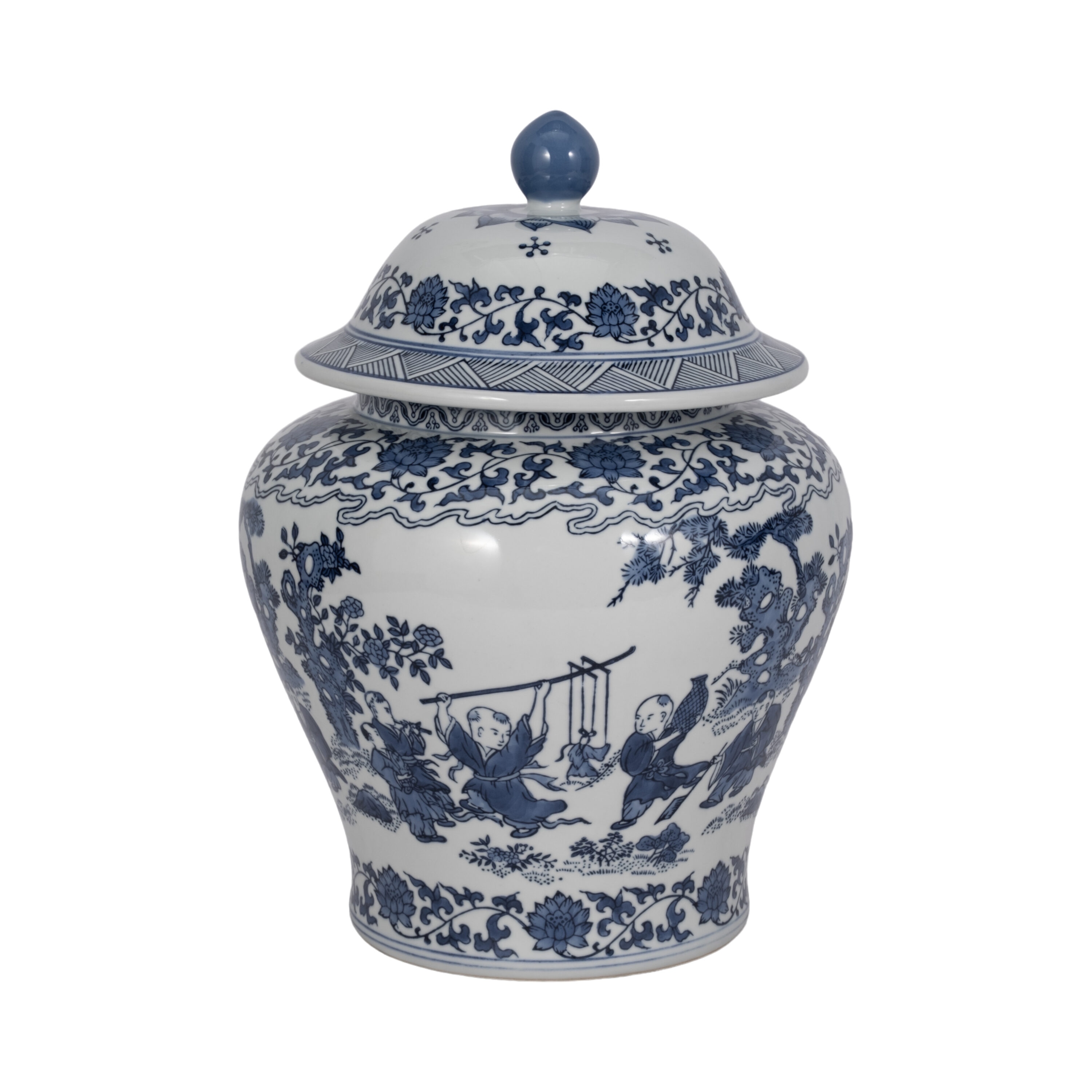 Sagebrook Home Blue Ceramic Modern Decorative Jar at Lowes.com