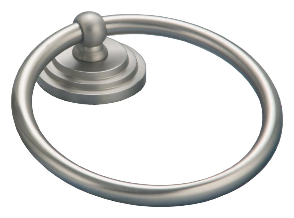 Gatco Marina Satin Nickel Wall Mount Single Towel Ring In The Towel ...