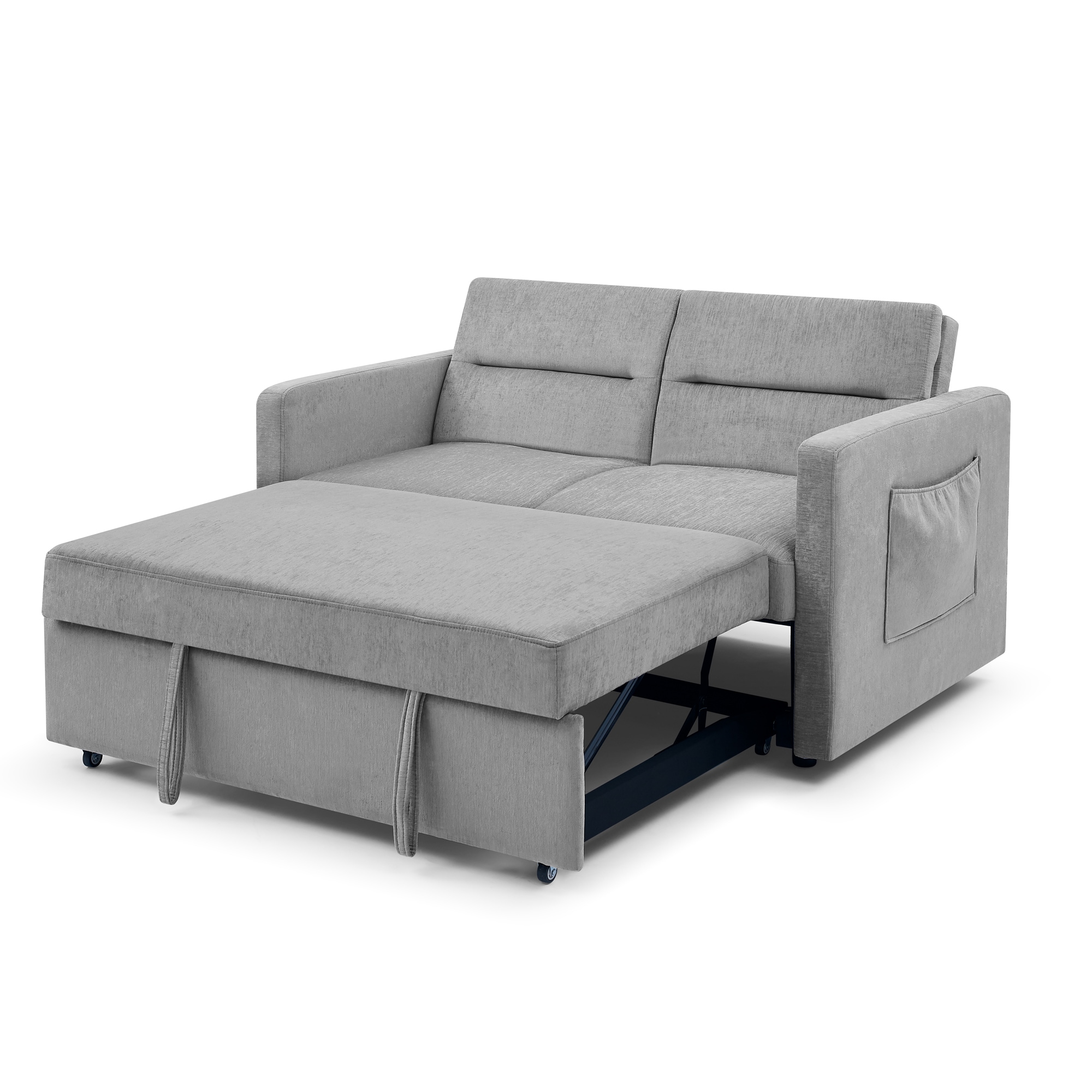 Serta Canyon Light Grey Casual Polyester Twin Sofa Bed at