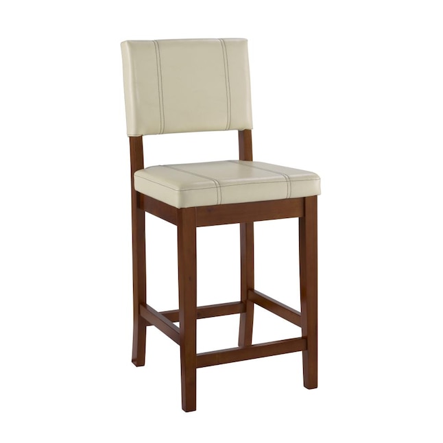Counter Height Upholstered Bar Stool, Cream Colored Counter Stools
