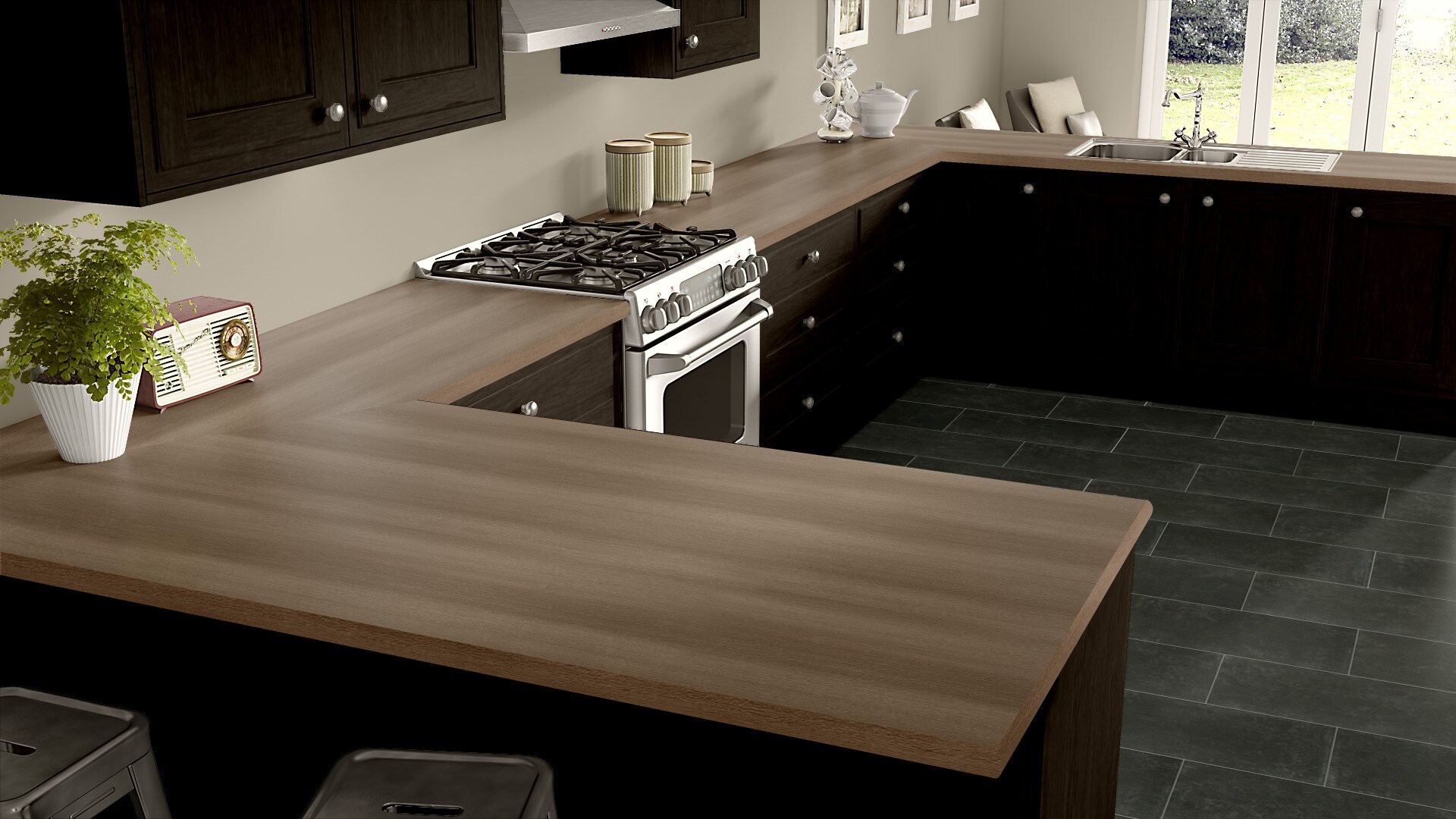 Wilsonart Premium 60-in W X 144-in L Loft Oak Kitchen Laminate Sheet In 