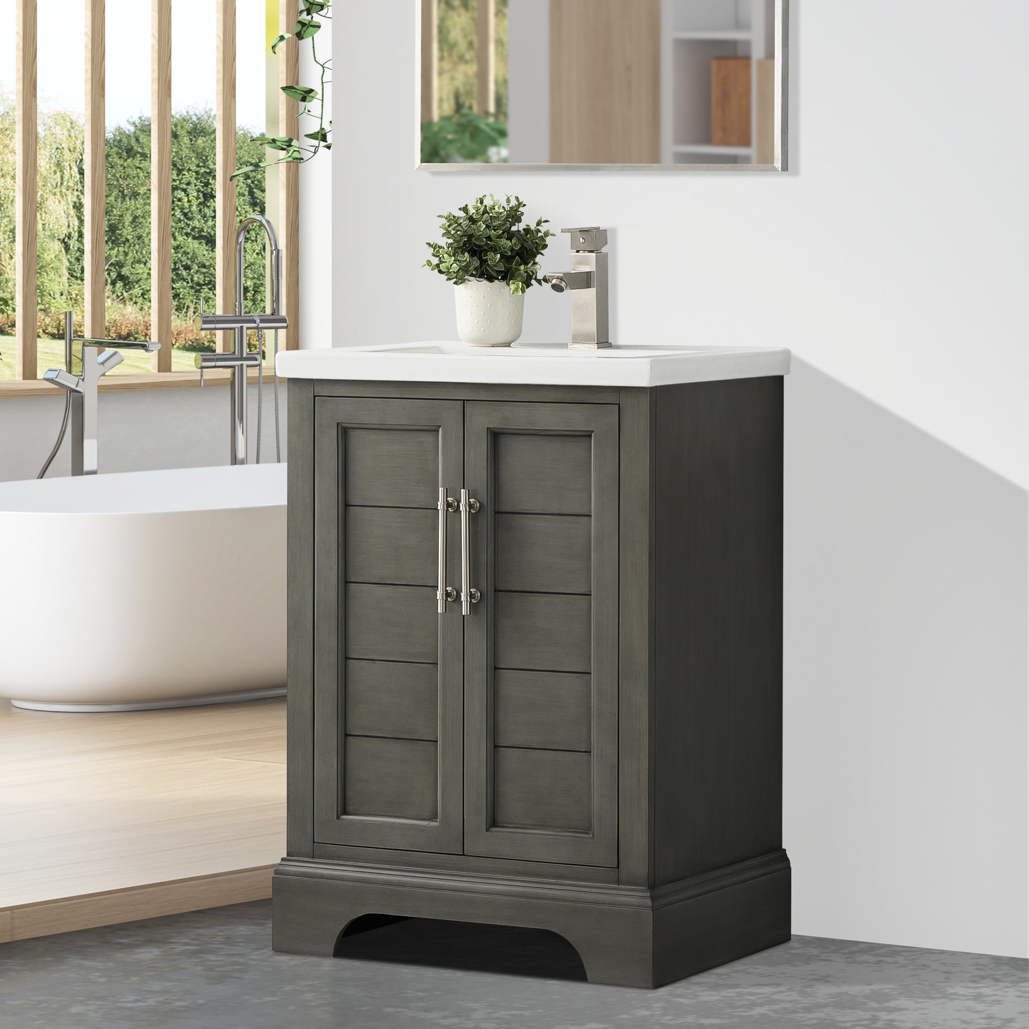 Vanity Art VA5024-SG Bath-Vanity-Combo - View #2