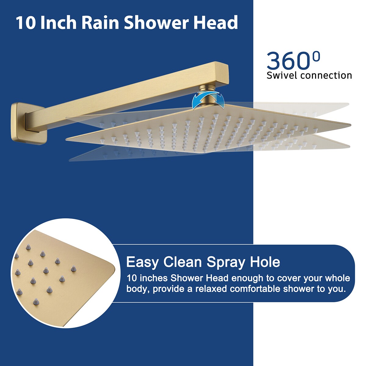 Mondawe MO6006-12GD Showerhead-Bar-Panels - View #6