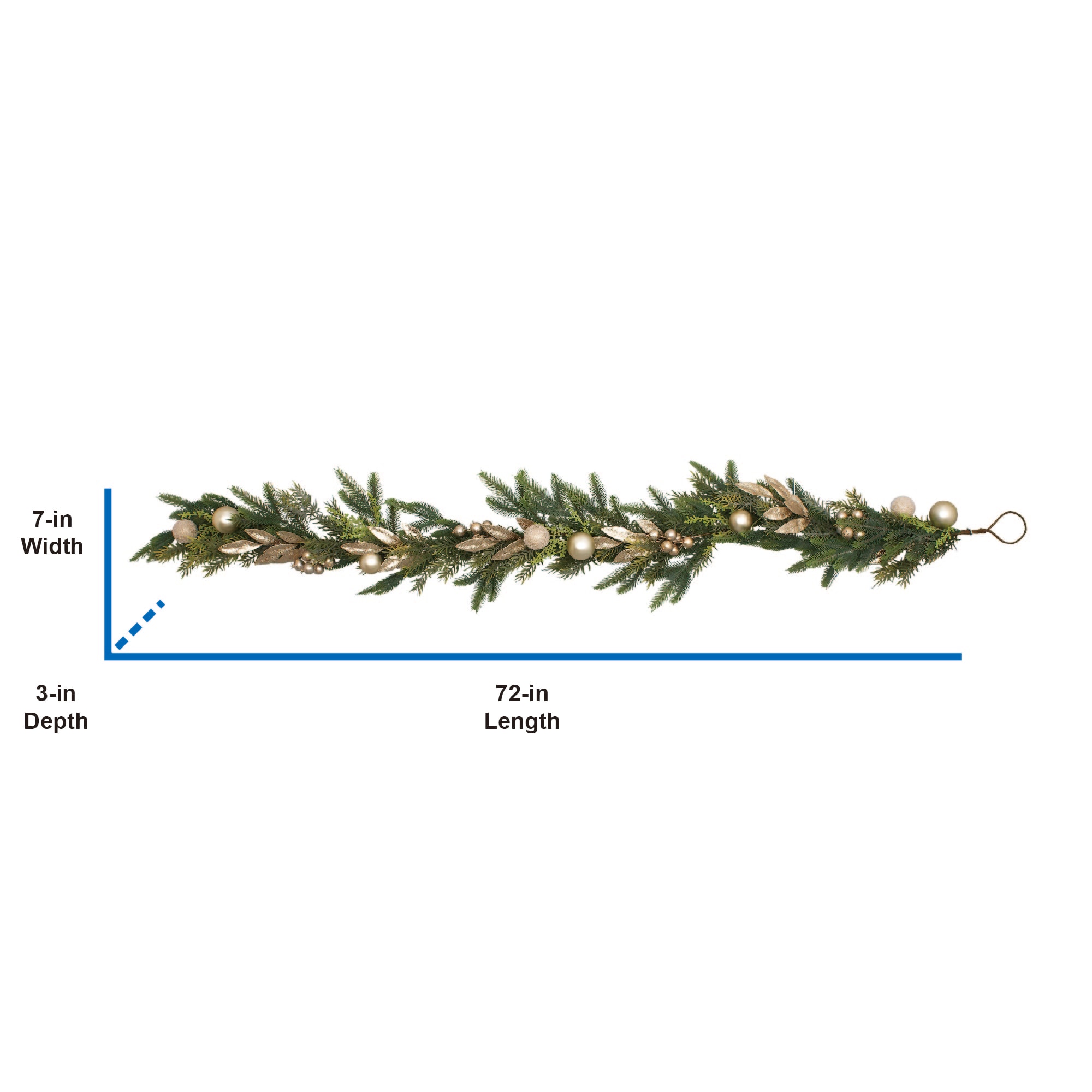 Holiday Living B660310B Artificial-Christmas-Garland - View #2