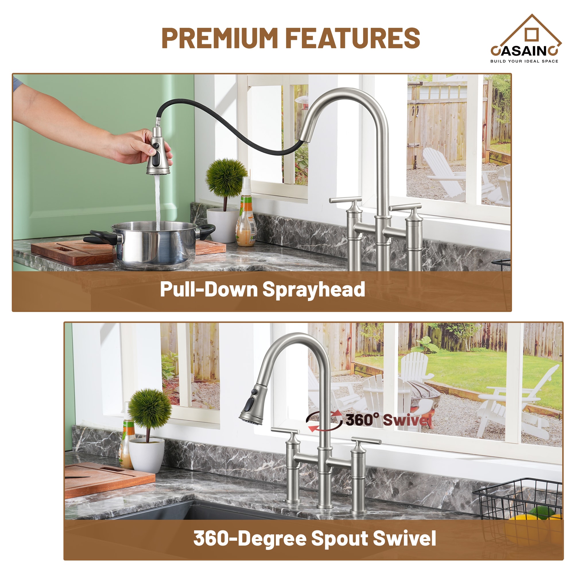 CASAINC CASA02GP05NS Kitchen-Faucets - View #6