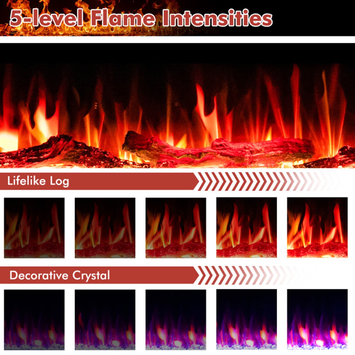 Clihome CL--10166 Electric-Fireplaces - View #8