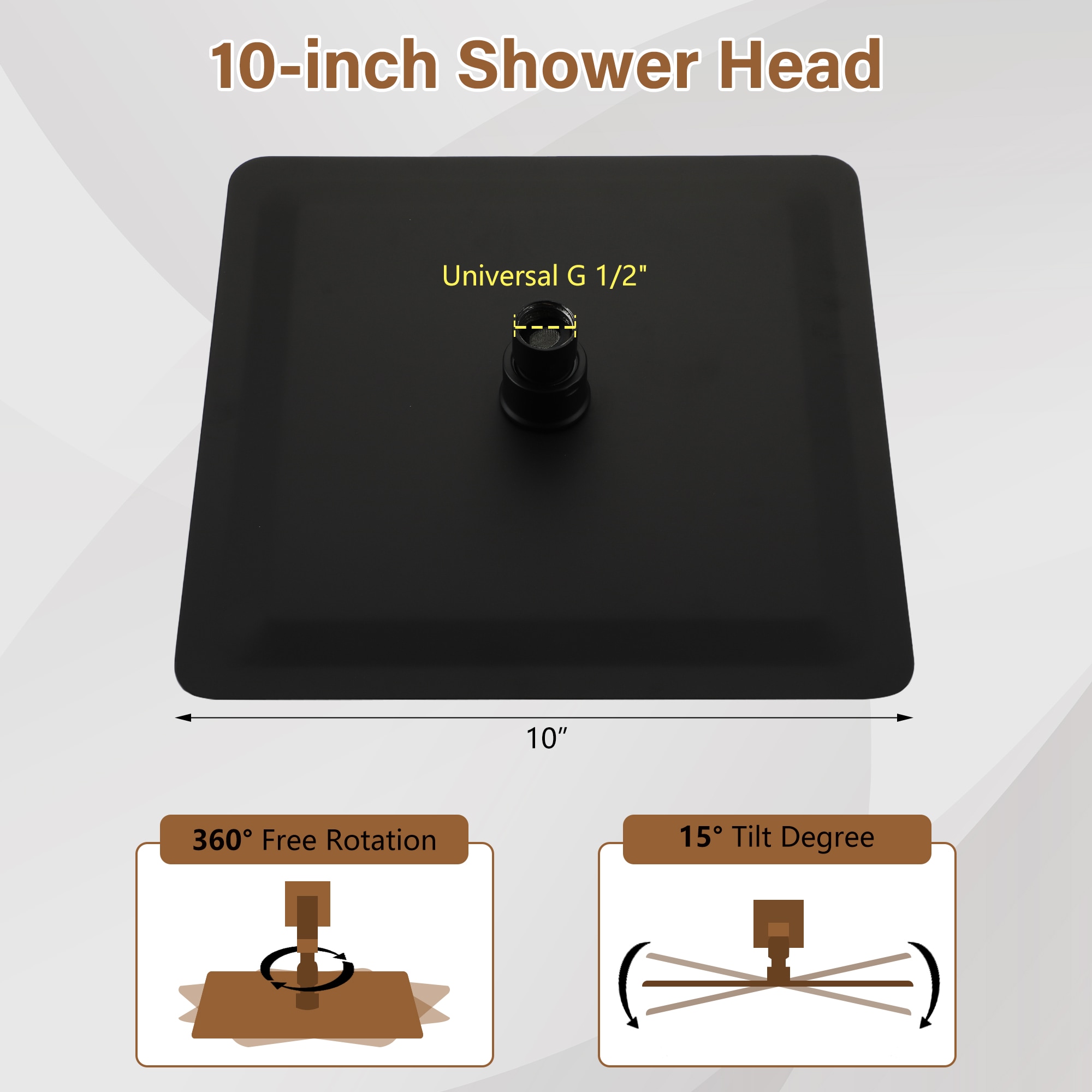 CASAINC CASATW991-6BN Fixed-Showerhead - View #6