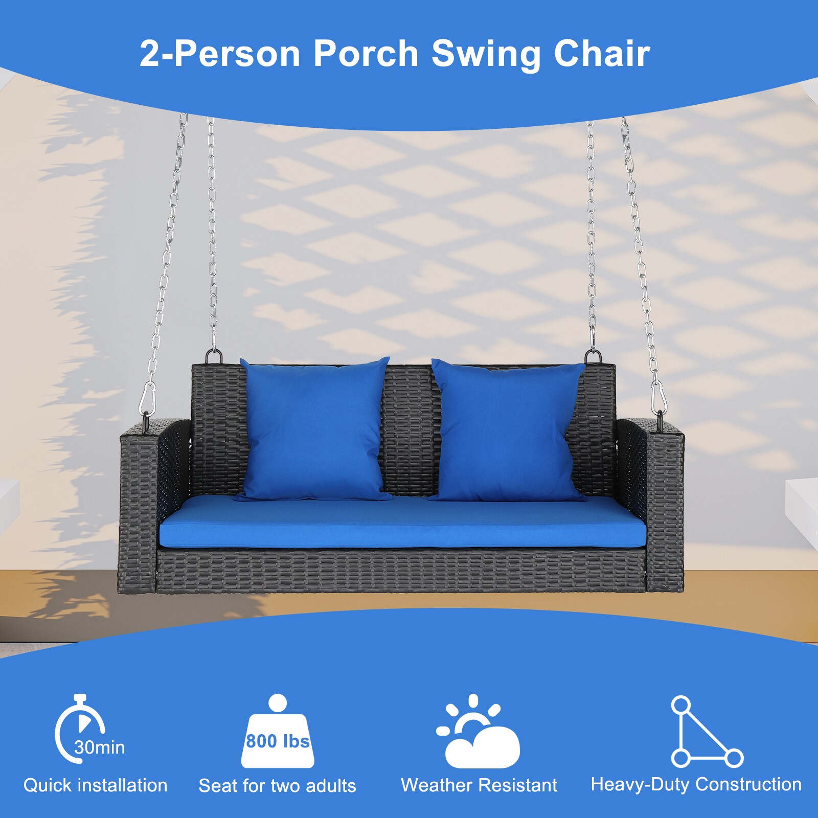 5Ft Indoor, Outdoor Cushion for Benches & Porch Swings – Rocking Furniture