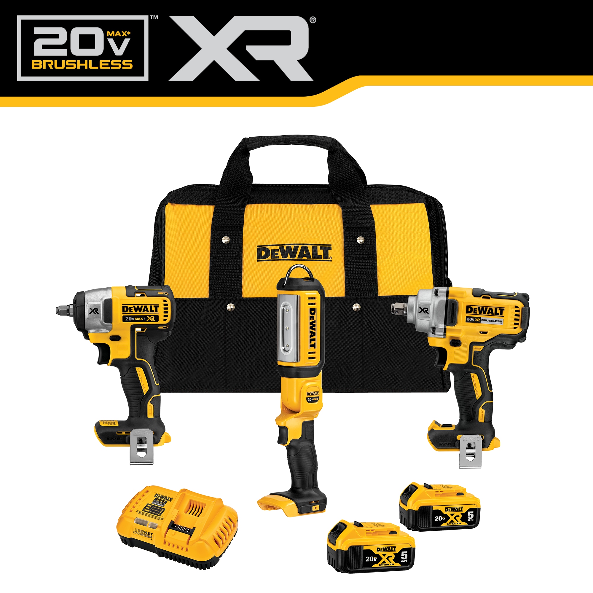 DEWALT 6-Tool 20-Volt Max Power Tool Combo Kit with Soft Case (2-Batteries  and charger Included) in the Power Tool Combo Kits department at