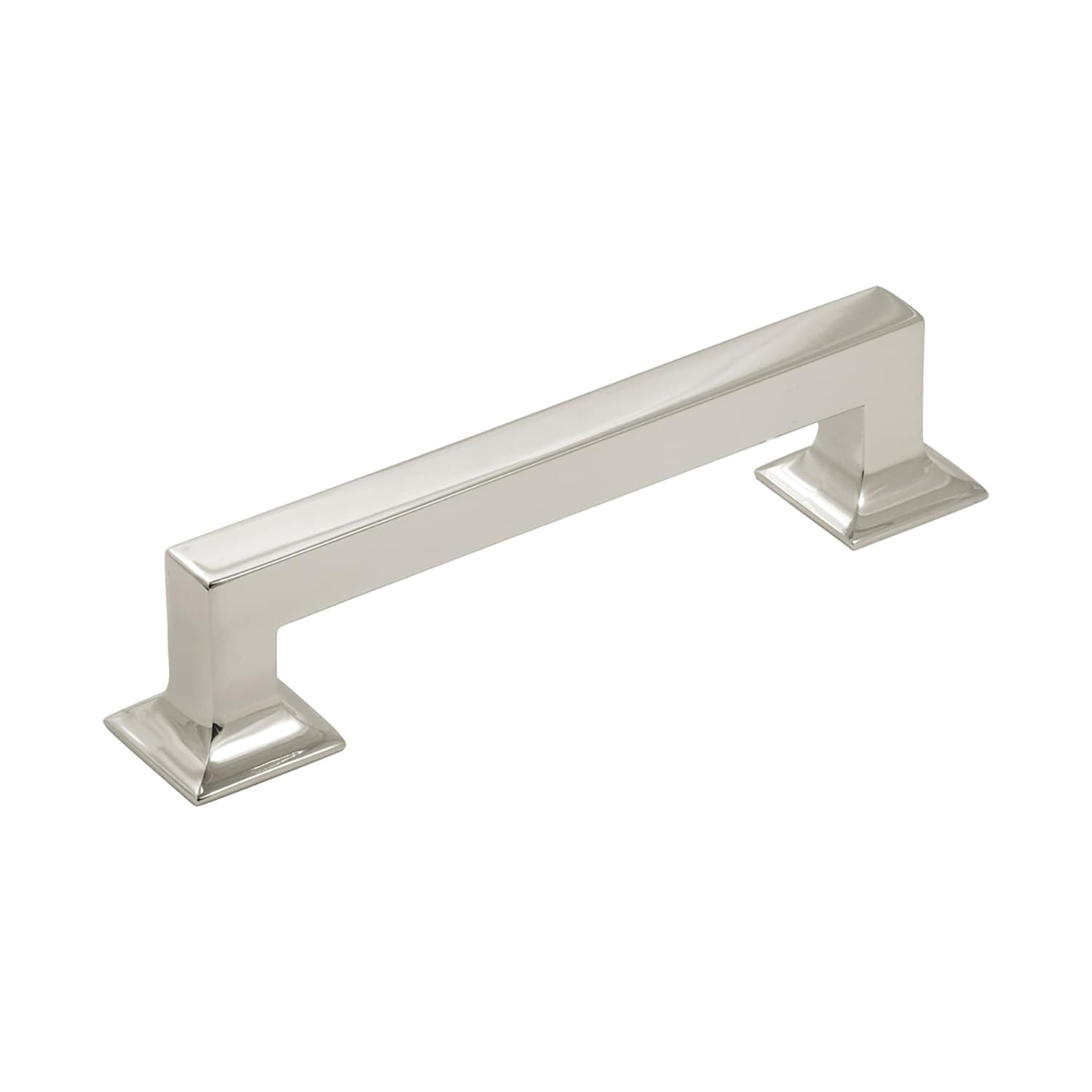 Hickory Hardware P3012-14-10B Studio 5-1/16-in , 128mm Center to Center Polished Nickel Rectangular Handle 10 -Pack