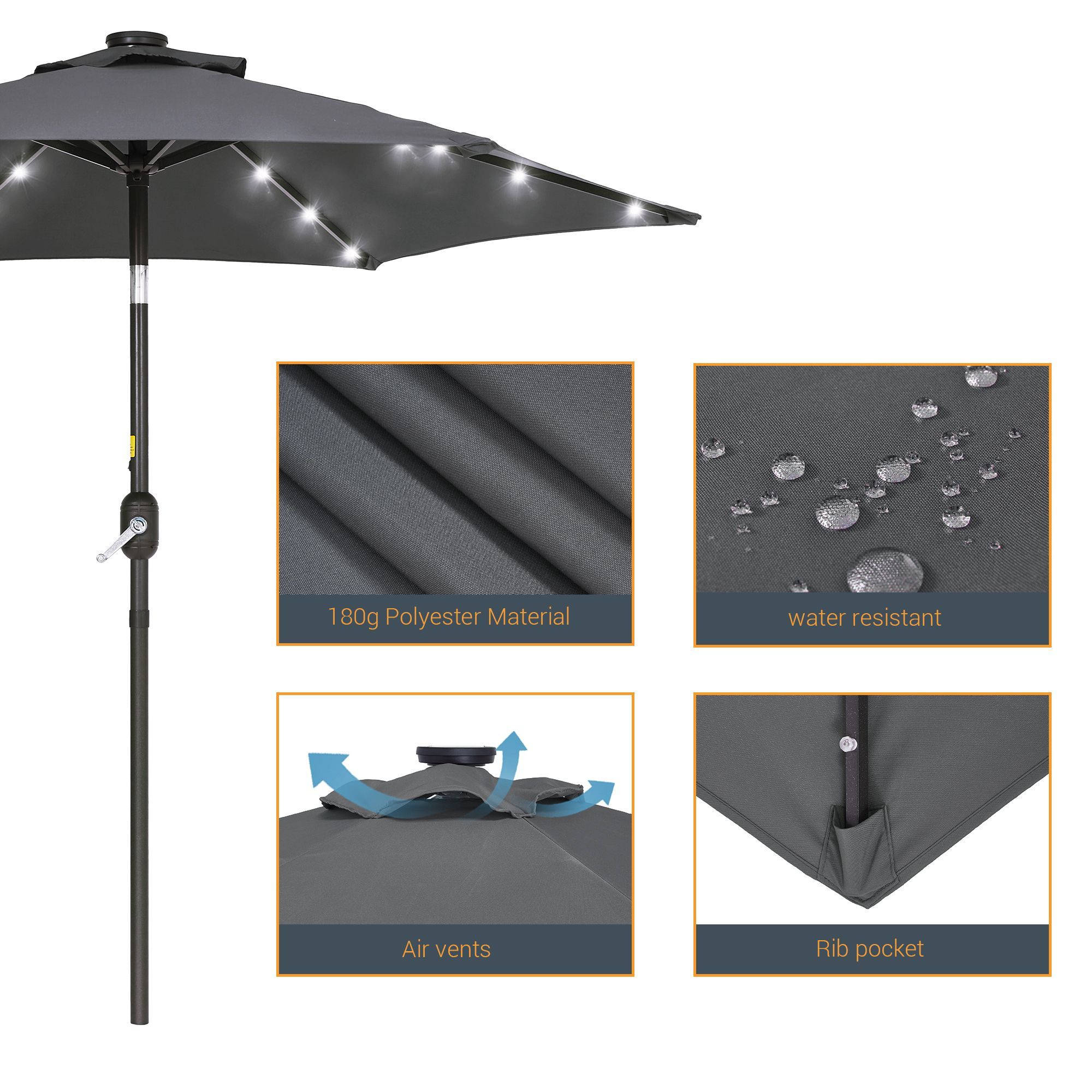 Sonkuki SD-LED90SG Umbrellas-2 - View #3