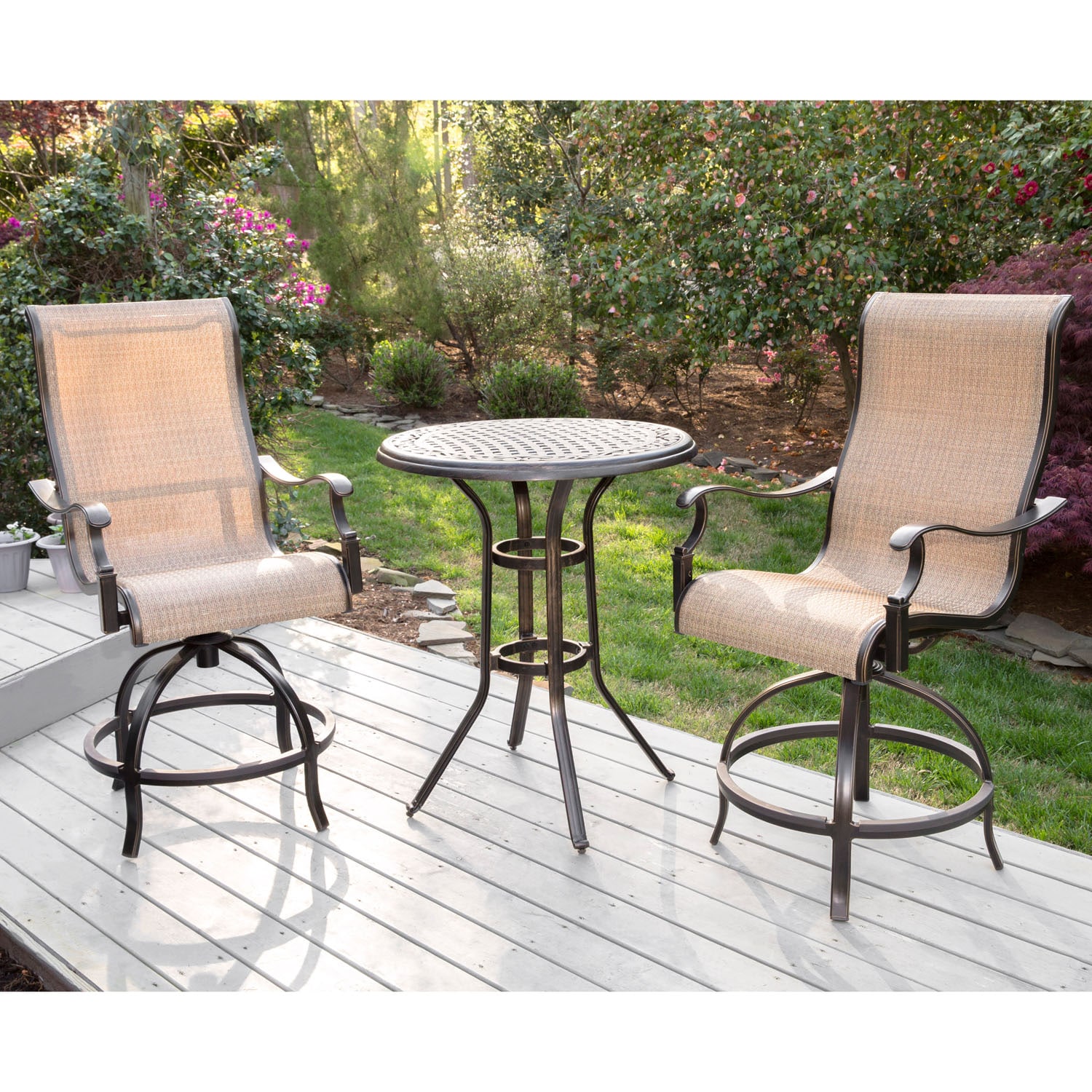 Hanover MANDN3PC-BR Patio-Dining-Sets - View #8