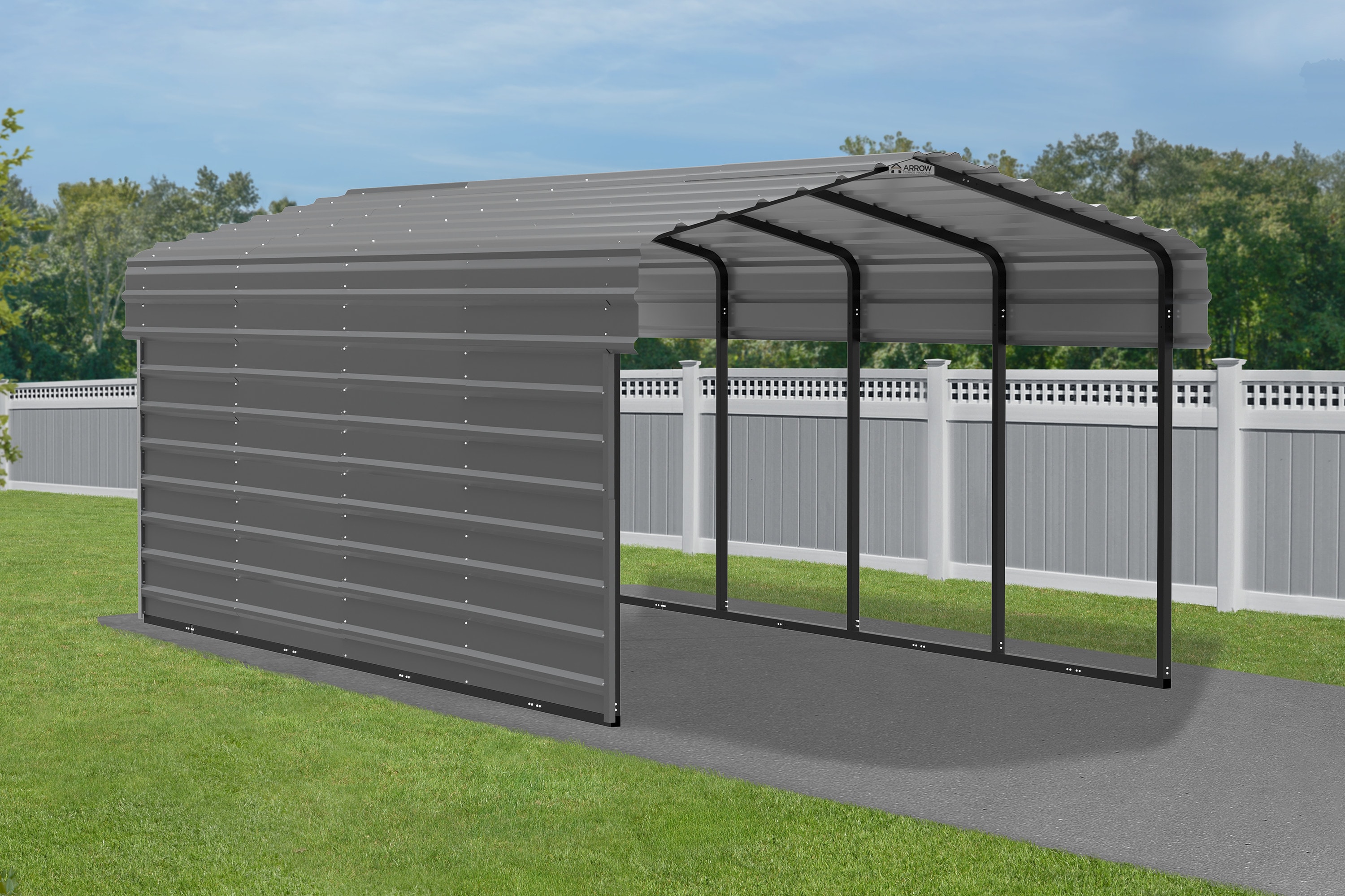 Arrow CPHC102007ECL1 Carport-Covers - View #3