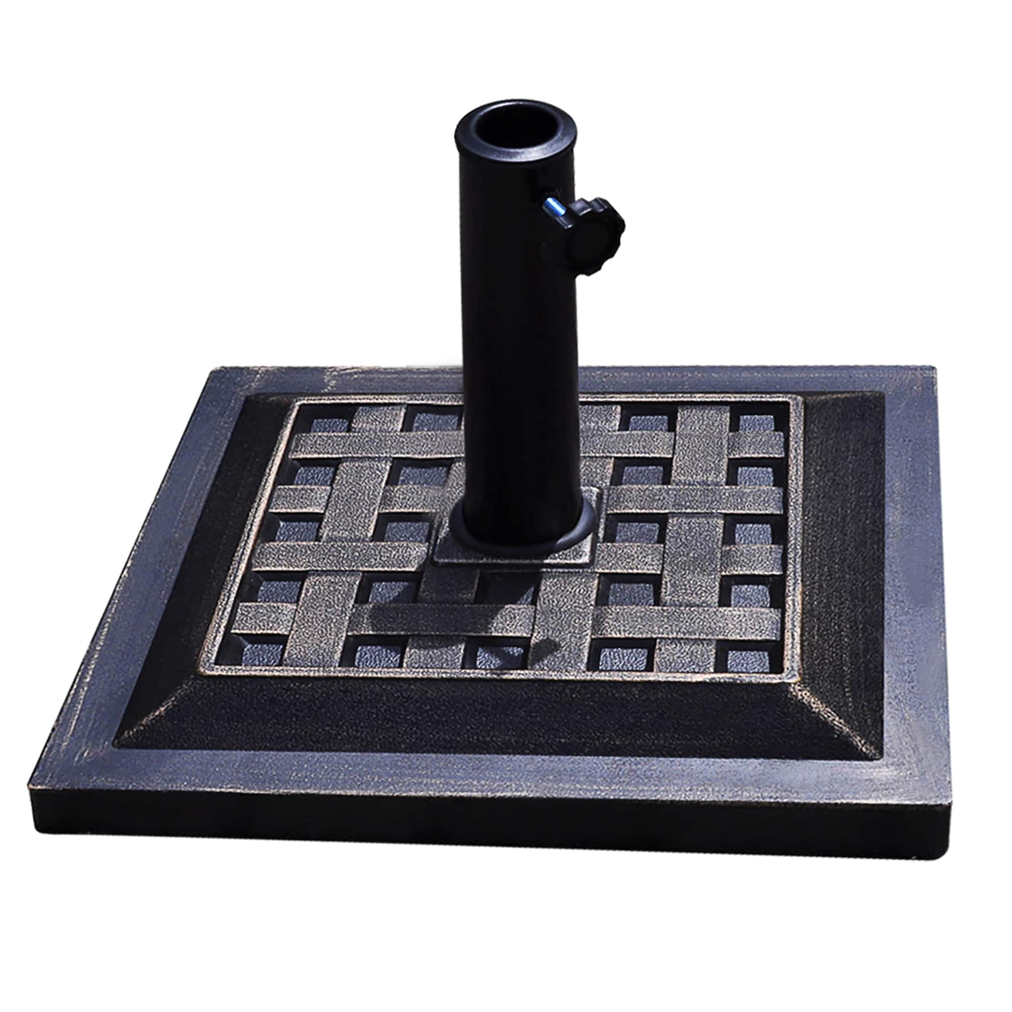 BABOOM BOM-2263-CO Square Umbrella Base Stand Bronze Patio Umbrella Base