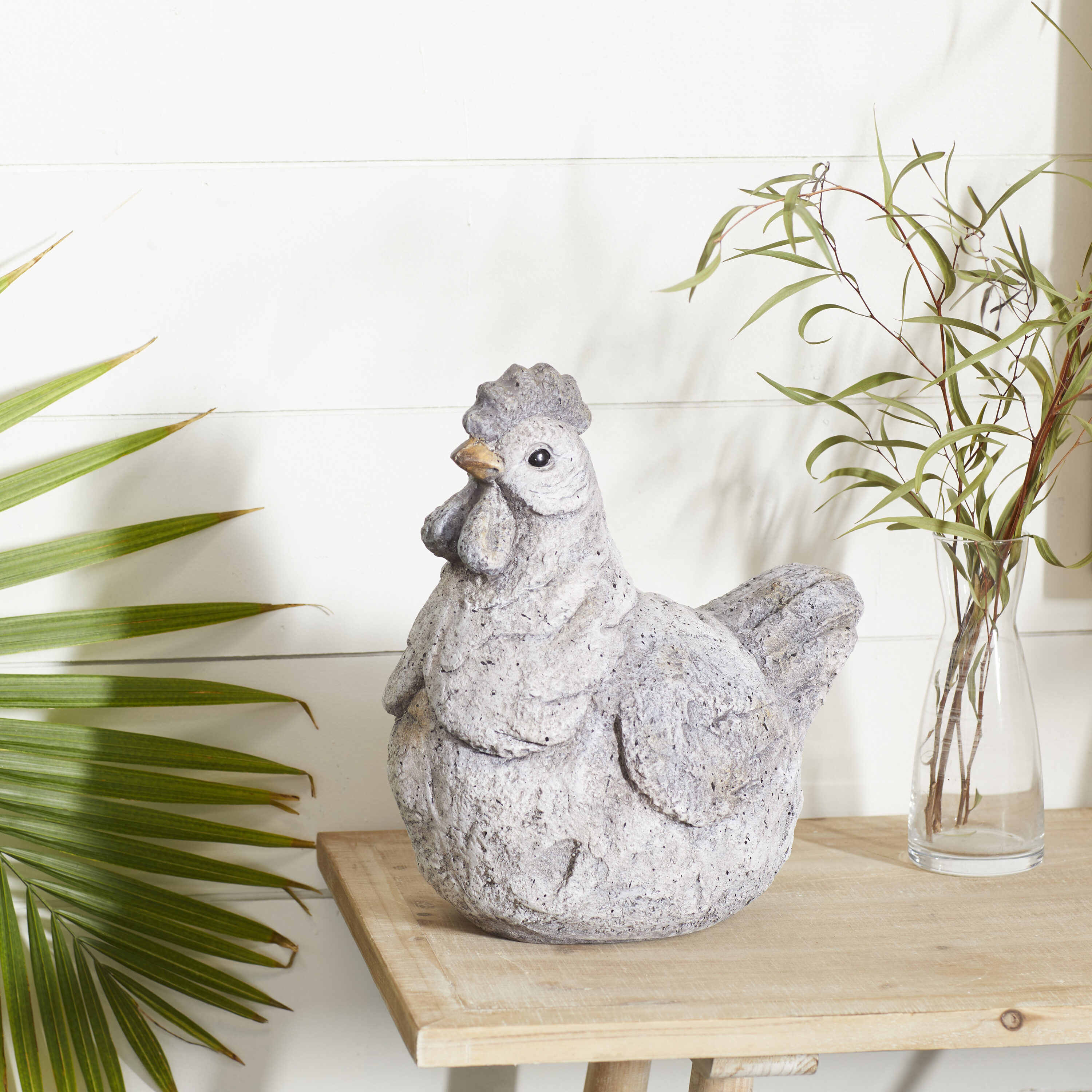 Grayson Lane 36824 13-Inches H x 12-Inches W Gray Animal Garden Statue