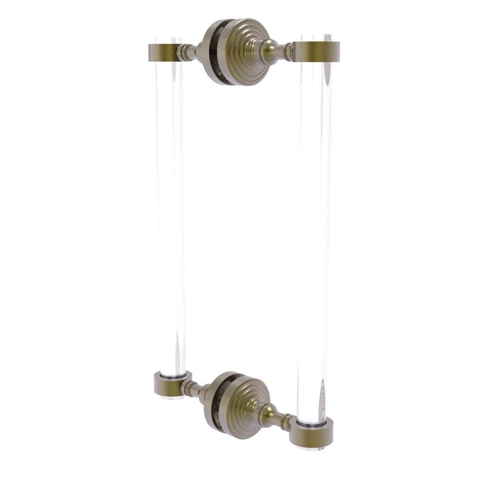 Allied Brass PG-406-12BB-ABR Antique brass 12-Inches Hinged shower door Handle