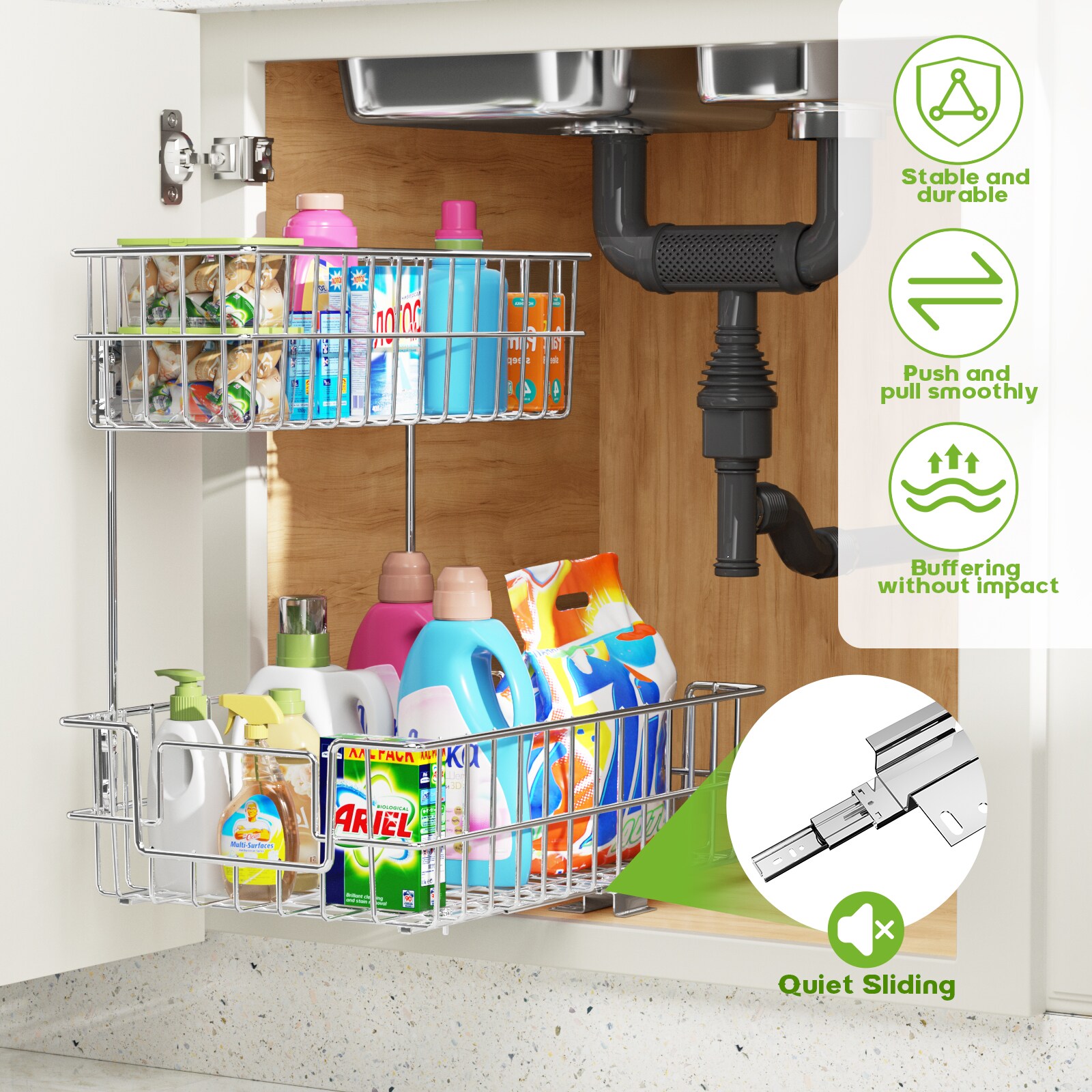 LOVMOR LL-FF7D0052CE-LYJ Pull-Out-Cabinet-Baskets - View #7