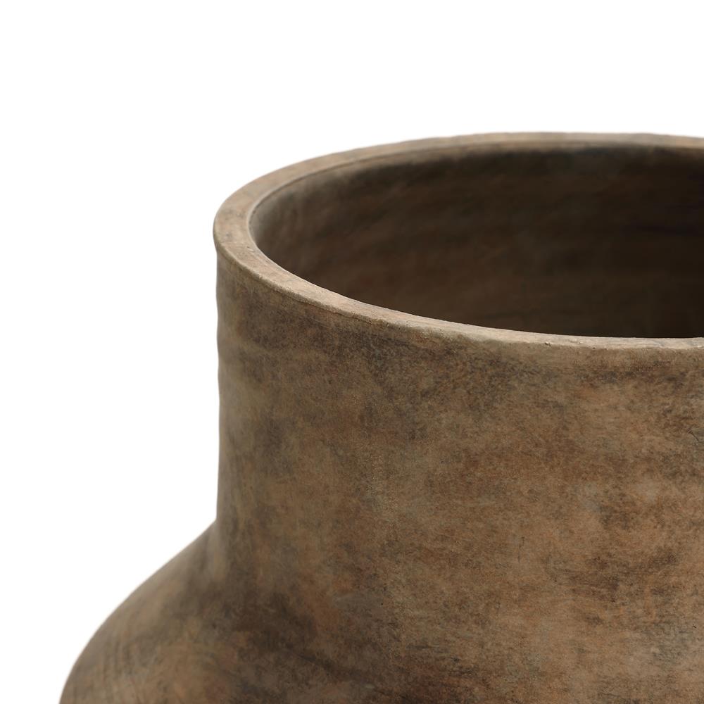 Handcrafted Brown and Black Ceramic Decorative Table Vase